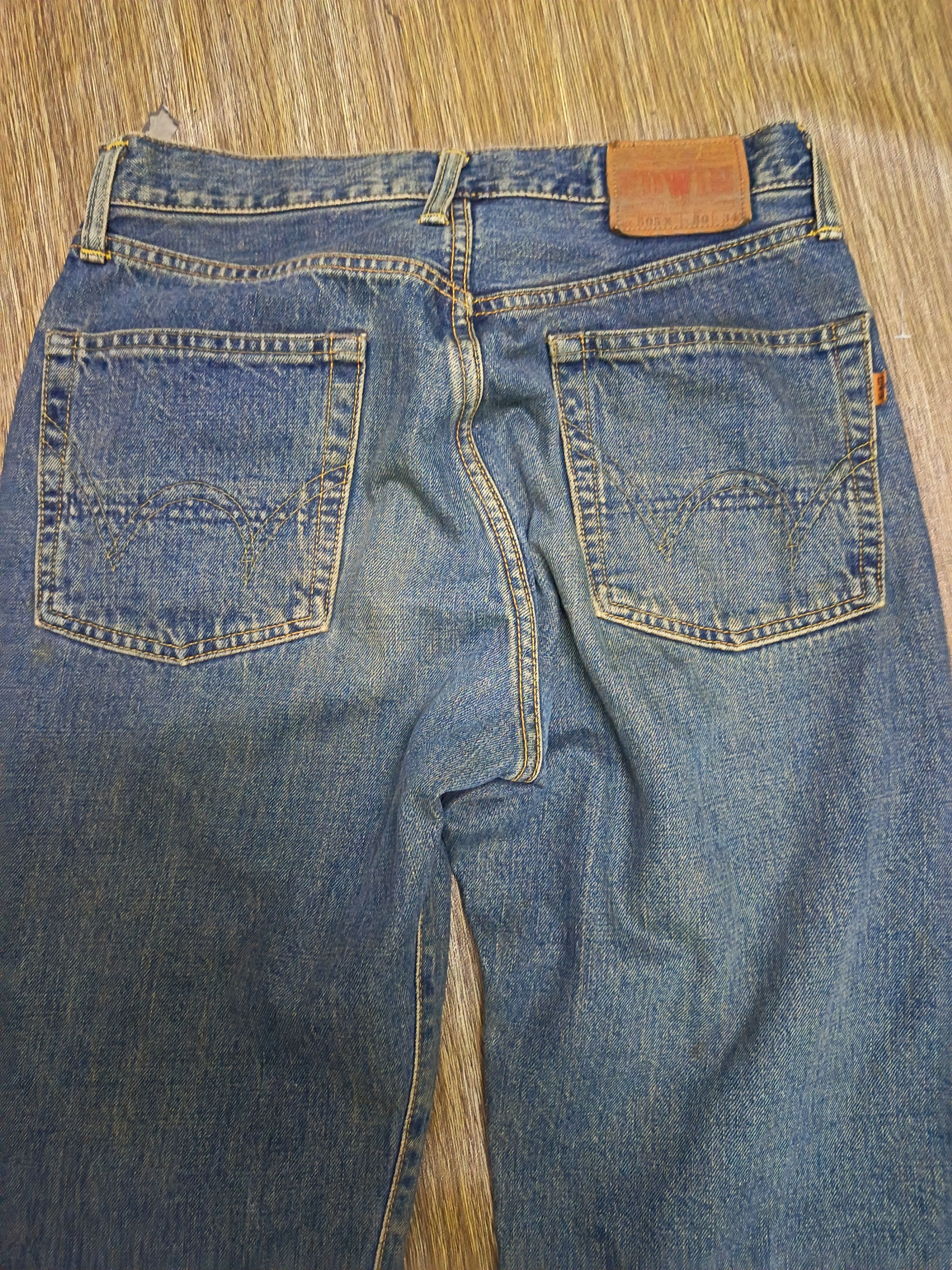 Kapital Vintage distresssed edwin 505 X selvedge Size US 29 - 10 Thumbnail