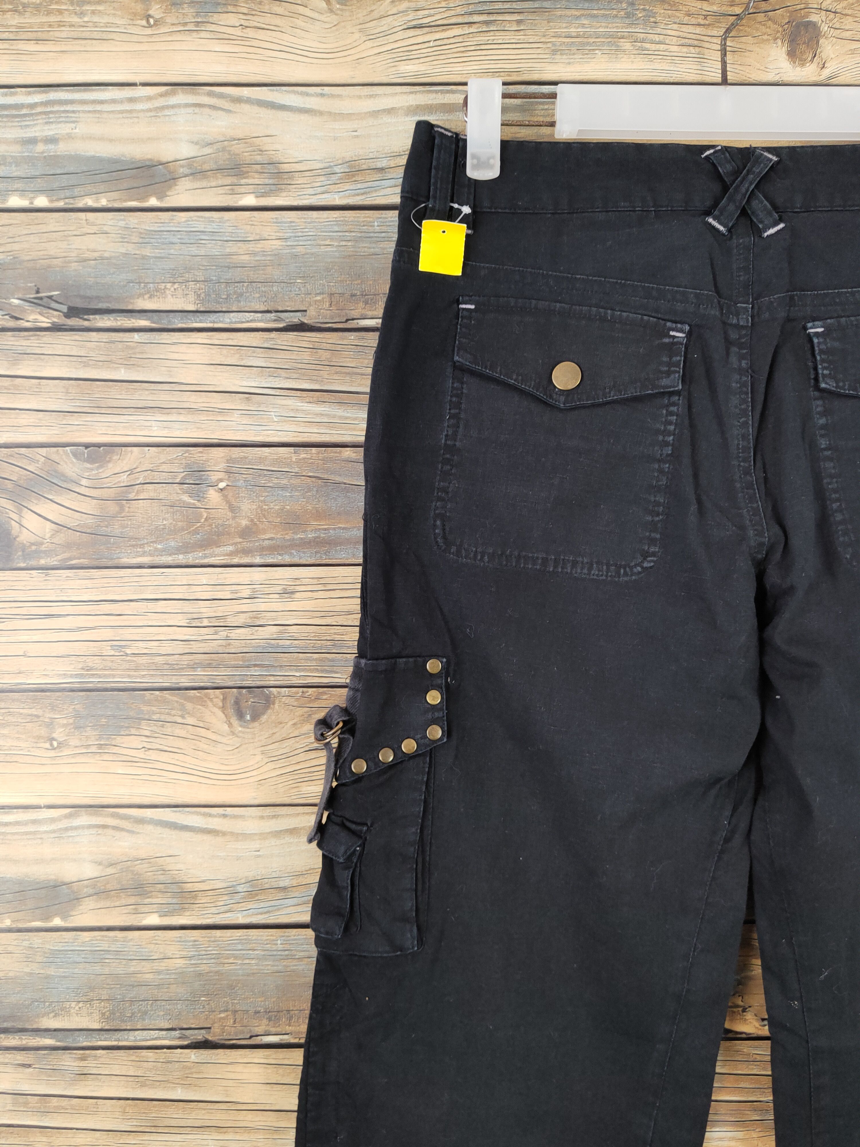Japanese Brand Lao Targa Black Multipocket Tactical Cargo Pants #W1843 Size US 30 / EU 46 - 8 Thumbnail