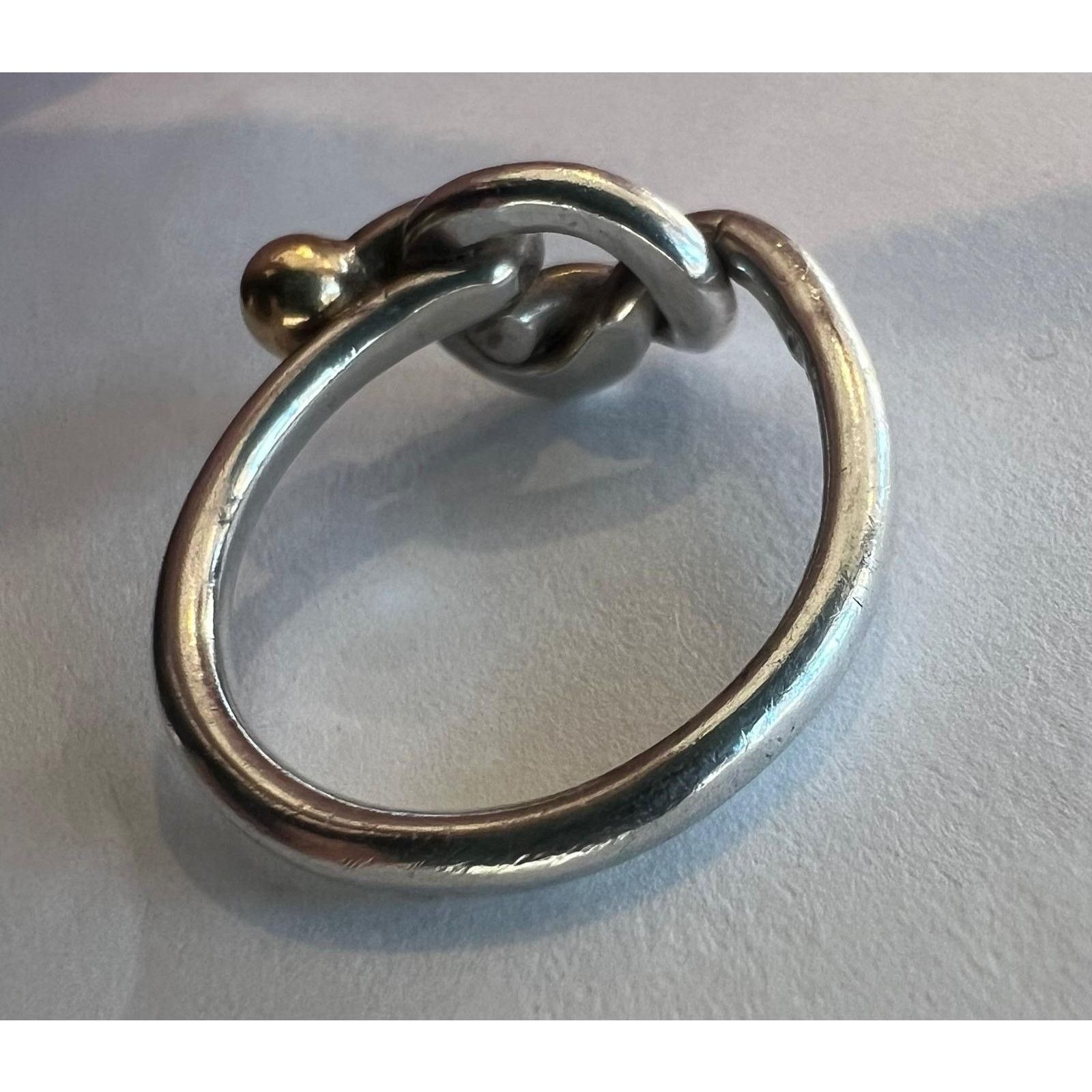 Tiffany & Co. Tiffany & Co. 925, 18K Yellow Gold Love Knot Ring Size 5.5 Size ONE SIZE - 6 Thumbnail