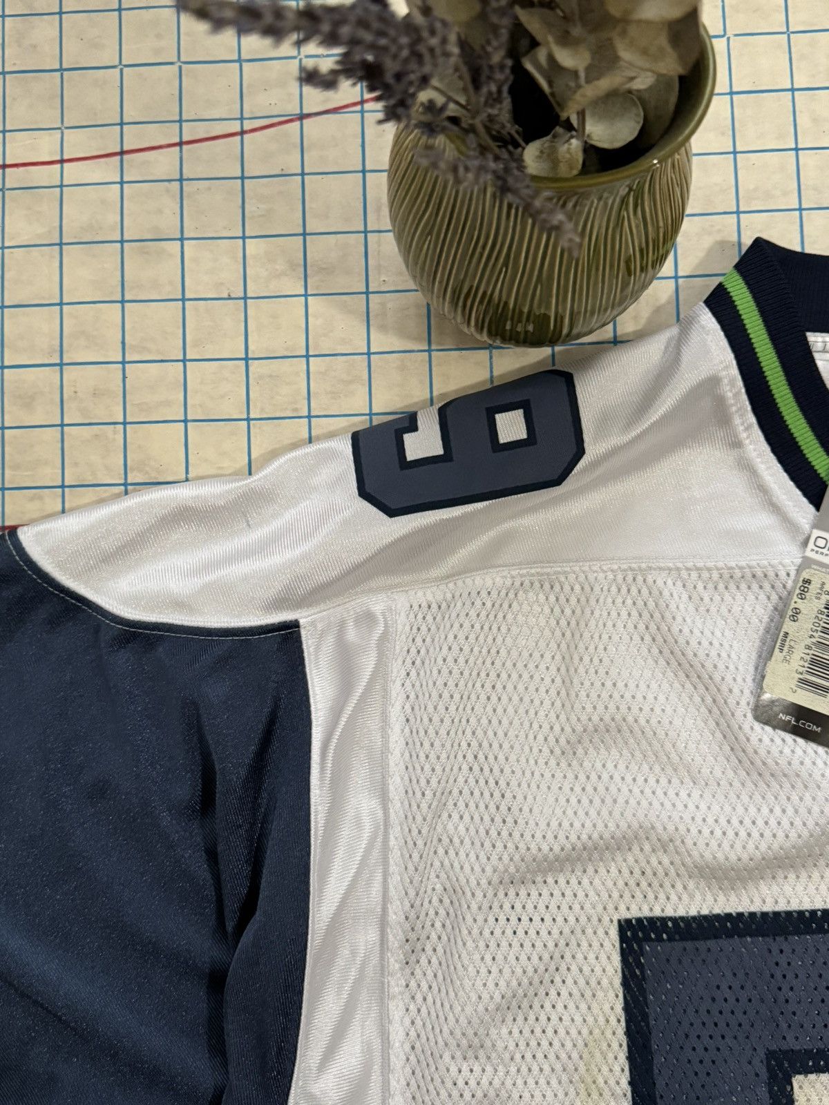 NFL × Reebok × Vintage Reebok Seattle Seahawks Signed Aaron Curry Jersey White Larg Size US L / EU 52-54 / 3 - 9 Thumbnail
