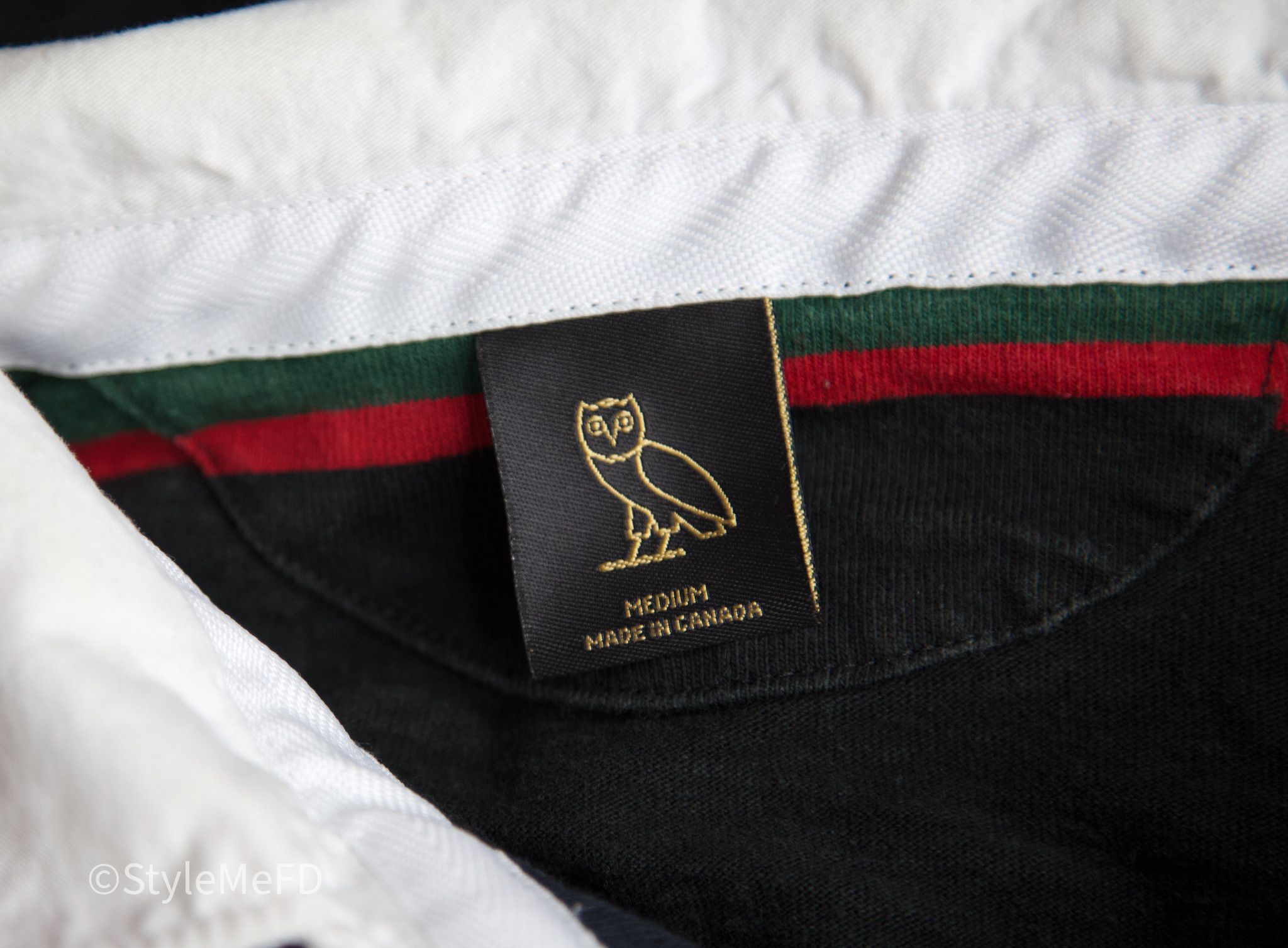 October's Very Own Men's OVO Black & Gold Polo Shirt w Owl Logo Size US M / EU 48-50 / 2 - 7 Thumbnail