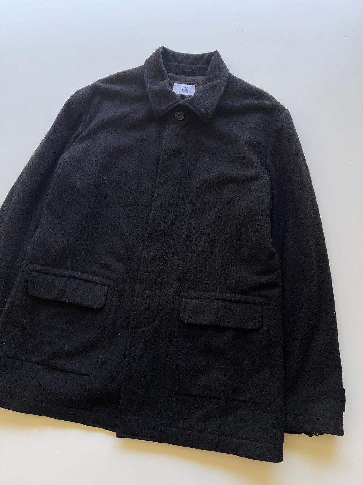 Armani Exchange Armani Exchange Wool Coat Size US XL / EU 56 / 4 - 3 Thumbnail