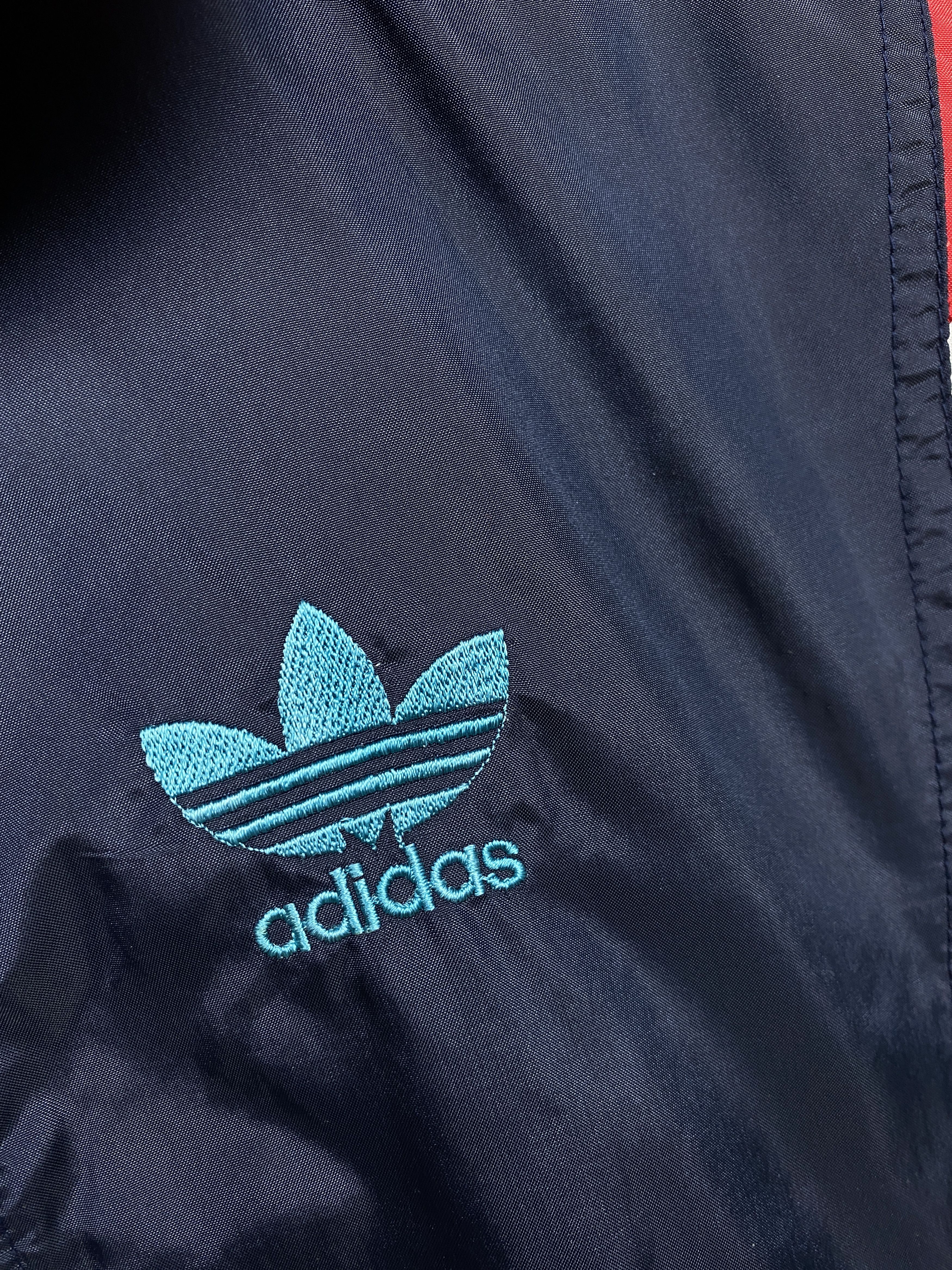 Adidas × Vintage Adidas 90s Vintage Mens Track Top Nylon Jacket Size US XL / EU 56 / 4 - 3 Thumbnail