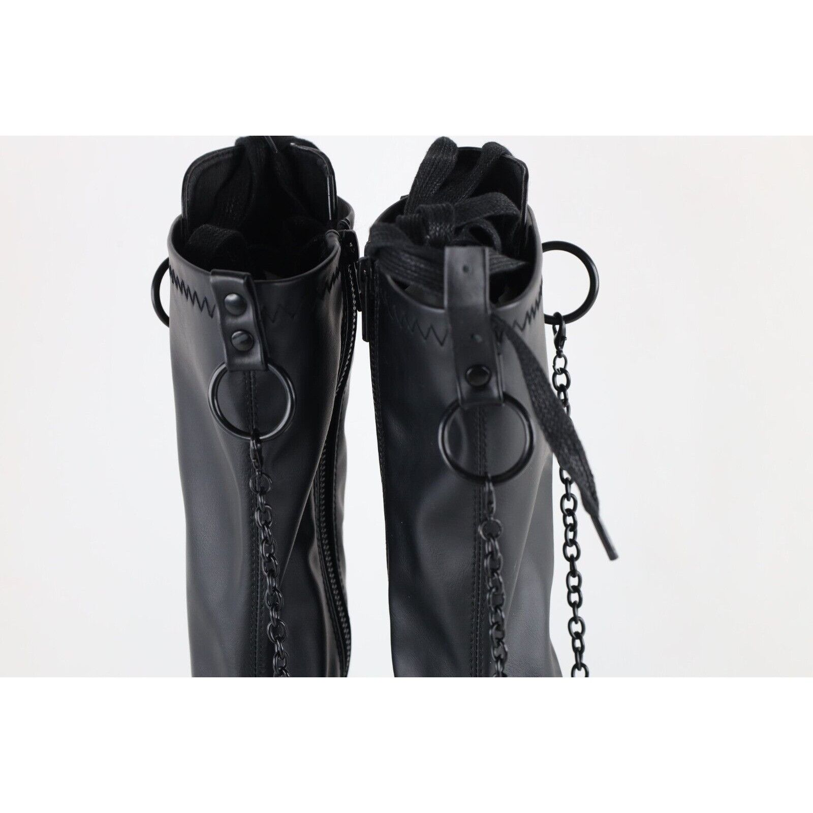 Vintage Vintage 90s Y2K Gothic Chain Dominatrix Platform Boots Size US 9 / IT 39 - 7 Thumbnail