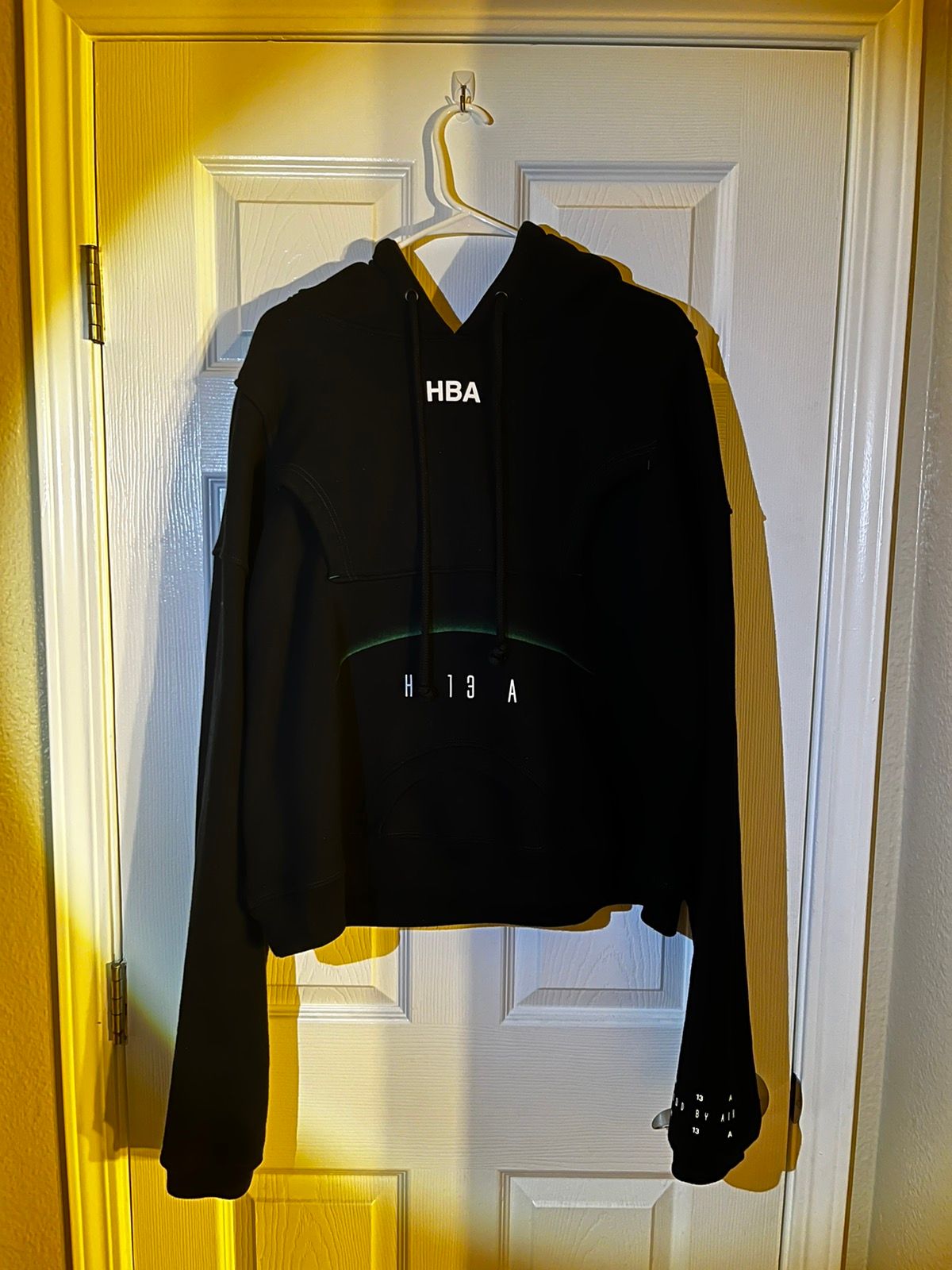 Pre-owned Hood By Air Hba  Alien Double Hoodie Size M In Black