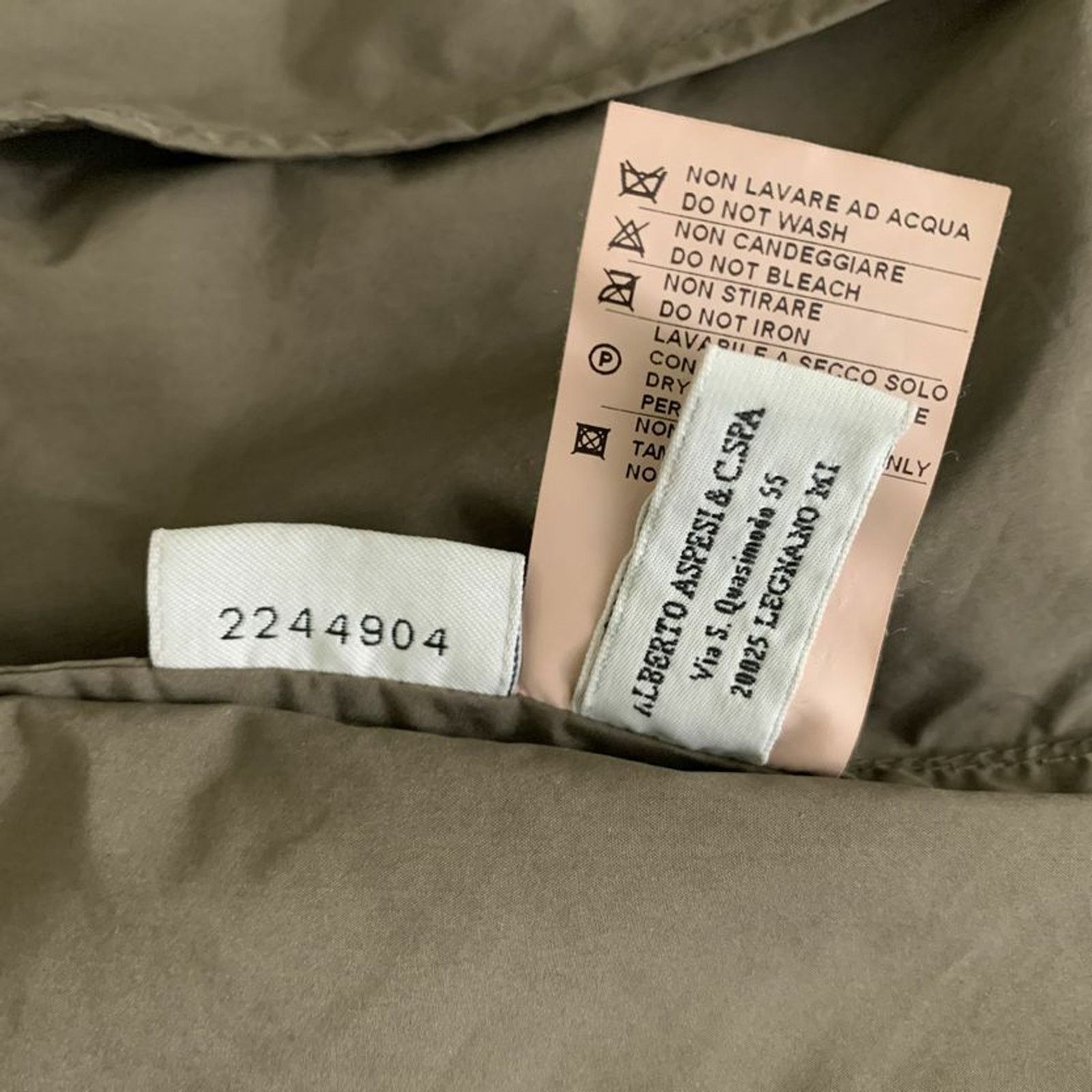 Aspesi ASPESI Green Olive Polyester Blend Notch Lapel Sport Coat M Size 40R - 8 Thumbnail