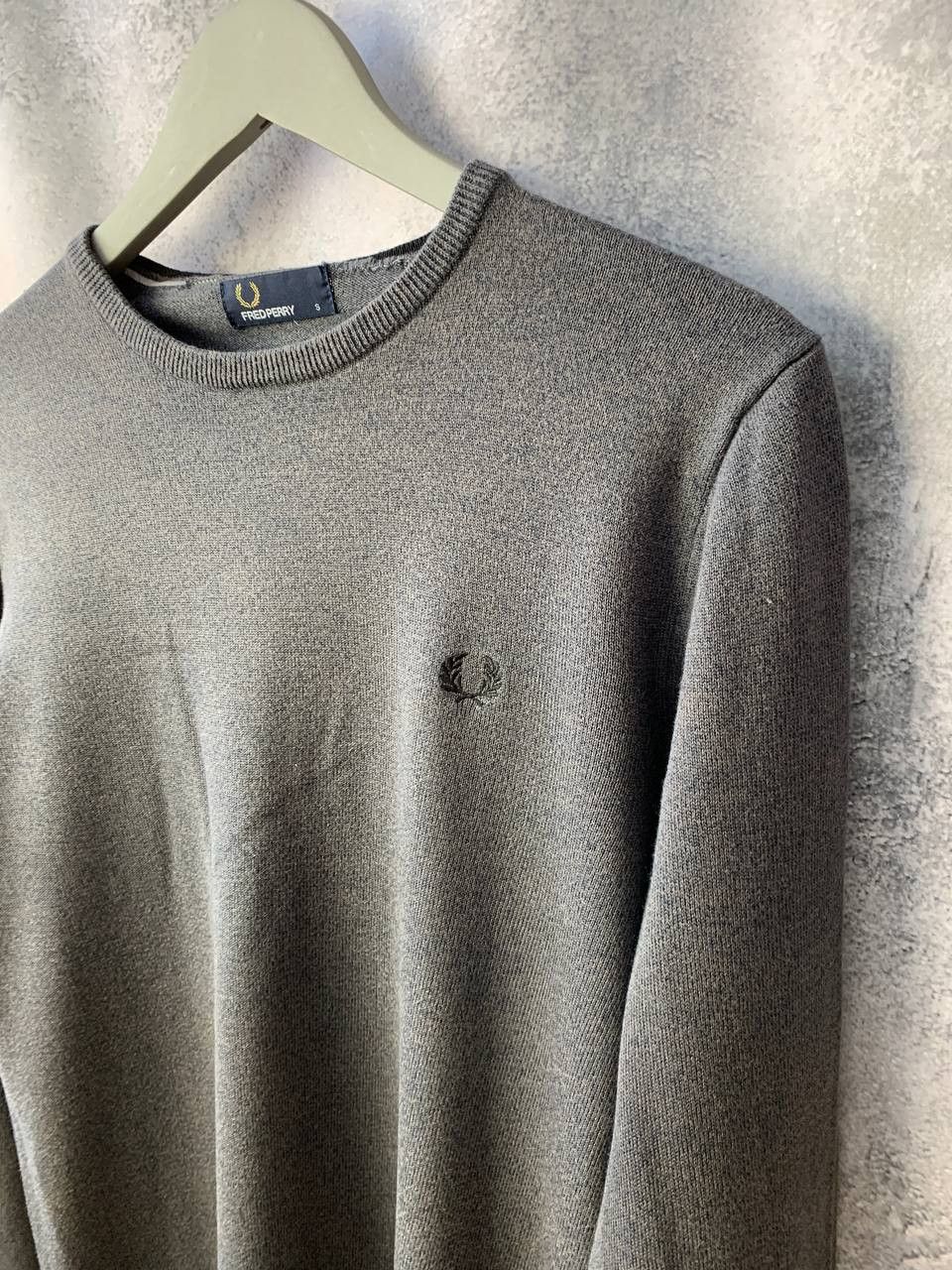 Fred Perry Fred Perry Gray Crew Neck Merino Wool Sweater Sweatshirt Size US S / EU 44-46 / 1 - 5 Thumbnail