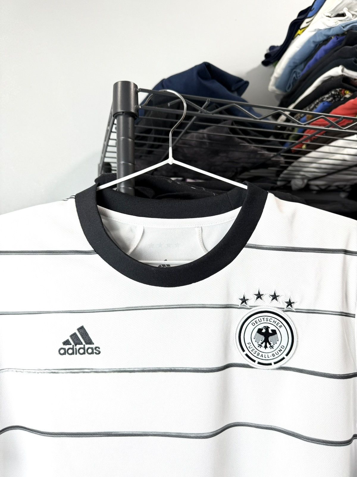 Adidas Vintage 2019 Adidas Germany Soccer Jersey T Shirt Size US L / EU 52-54 / 3 - 2 Thumbnail