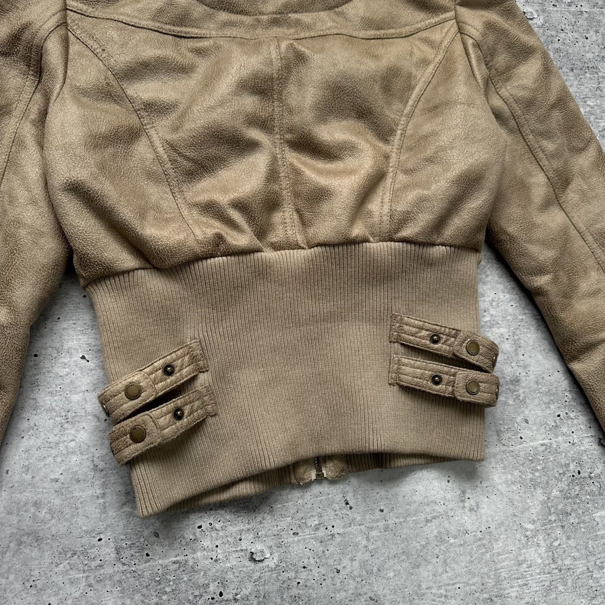 Abercrombie & Fitch Vintage Chicoree Suede/Faux Fur Cropped Jacket Hype Y2K Size S / US 4 / IT 40 - 12 Thumbnail