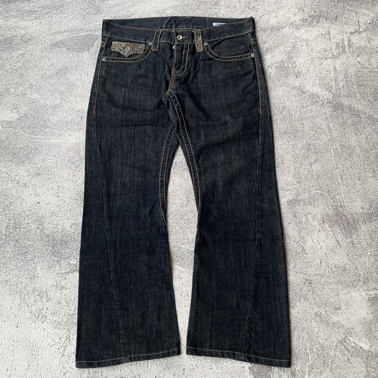メンズ 00s semantic design Python Flare Jeans semantic design 