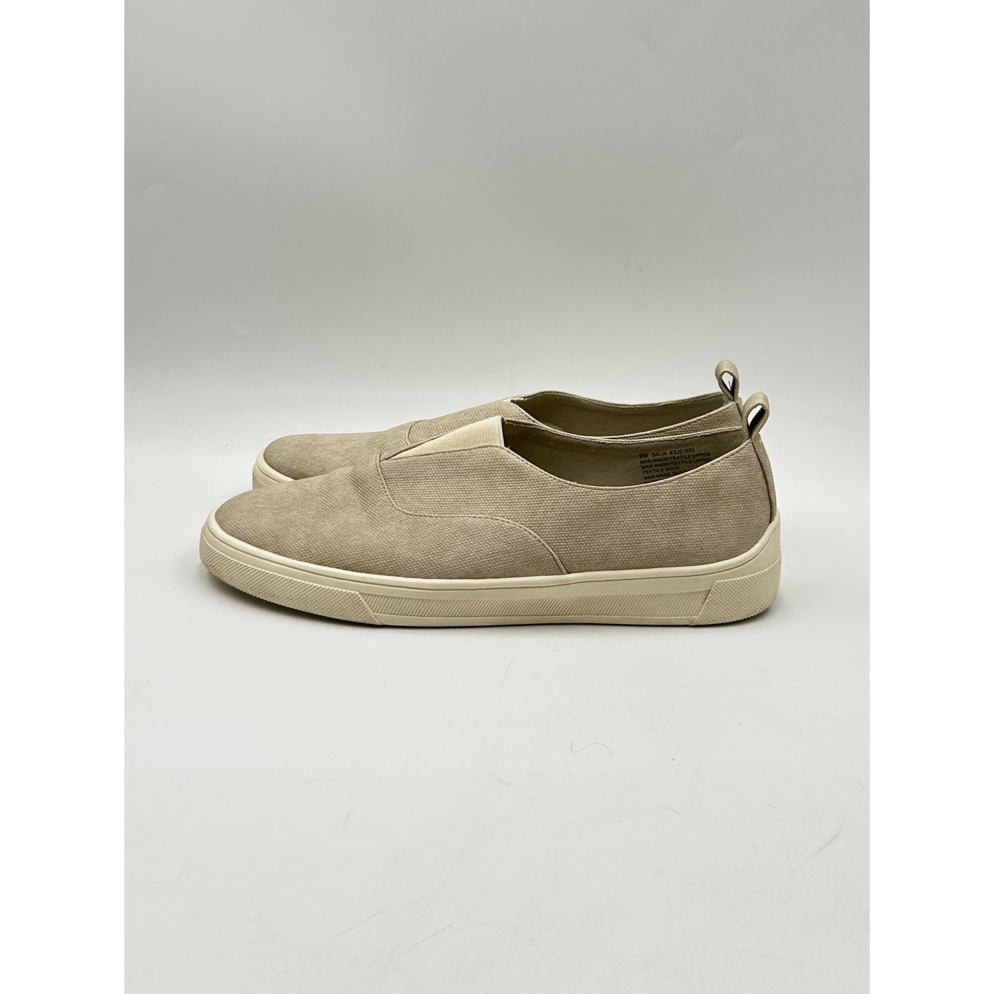 Other Kensie Salia Slip On Sneakers Women US 9 Beige Canvas Casual Size US 9 / IT 39 - 3 Thumbnail