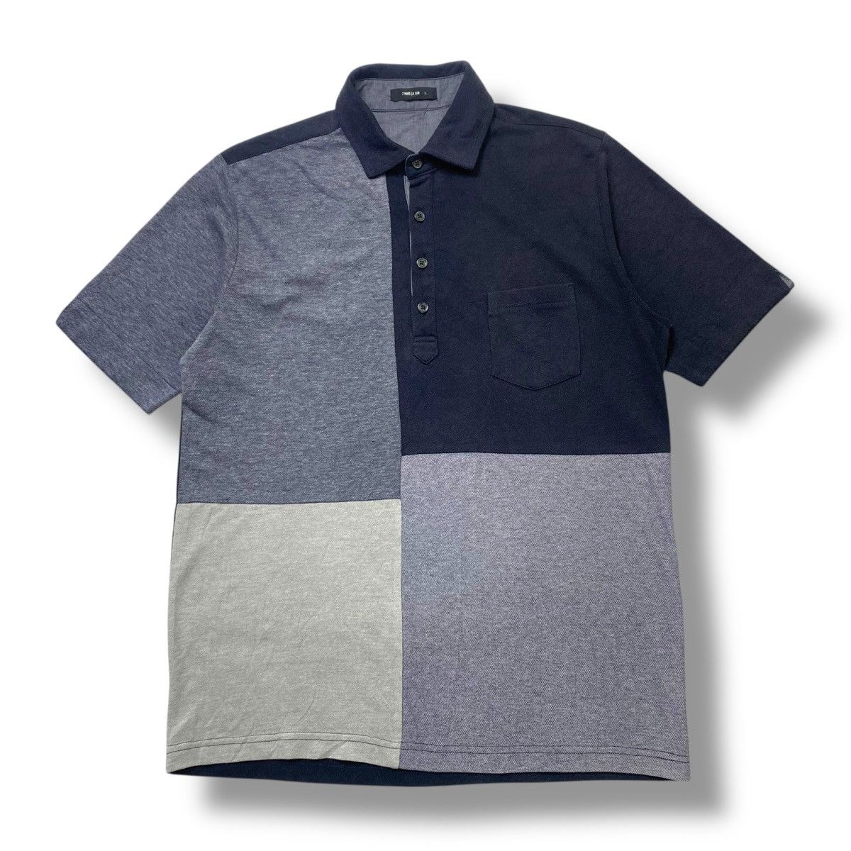 Japanese Brand comme ca ism polo shirt patchwork Size US L / EU 52-54 / 3 - 2 Thumbnail