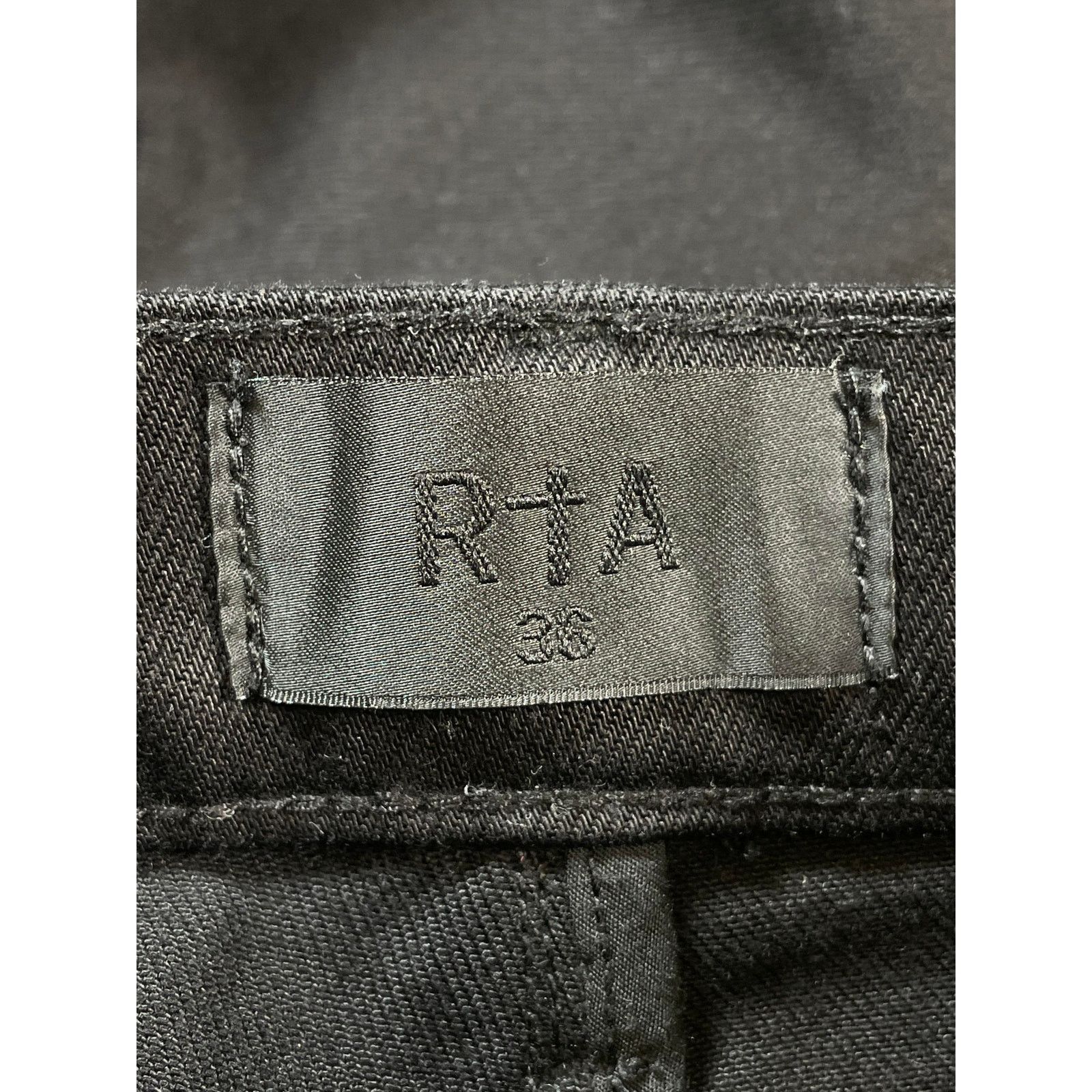 Rta RTA Metal Black Jeans Size US 36 / EU 52 - 4 Thumbnail