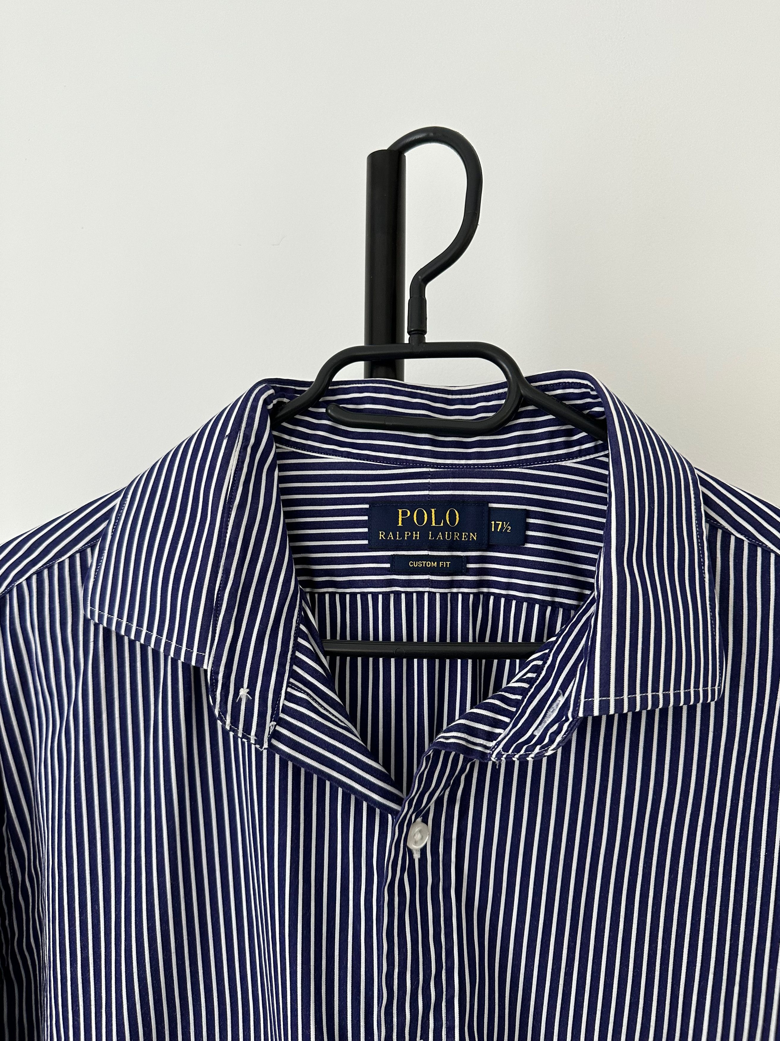 Polo Ralph Lauren POLO Ralph Lauren dress shirt striped blue Size US XL / EU 56 / 4 - 4 Thumbnail