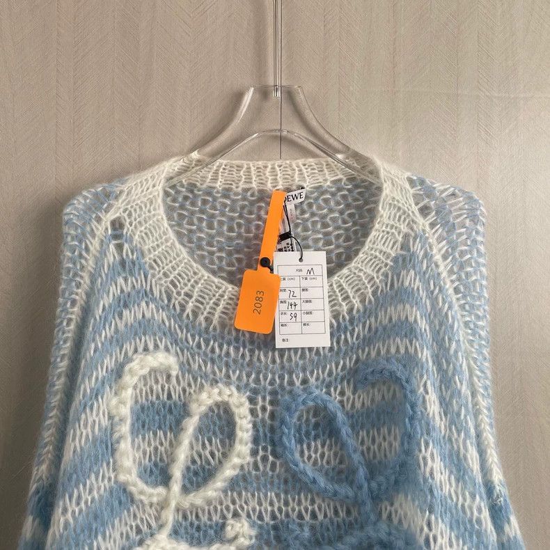 Loewe Loewe Blue mohair sweater Size M / US 6-8 / IT 42-44 - 2 Thumbnail