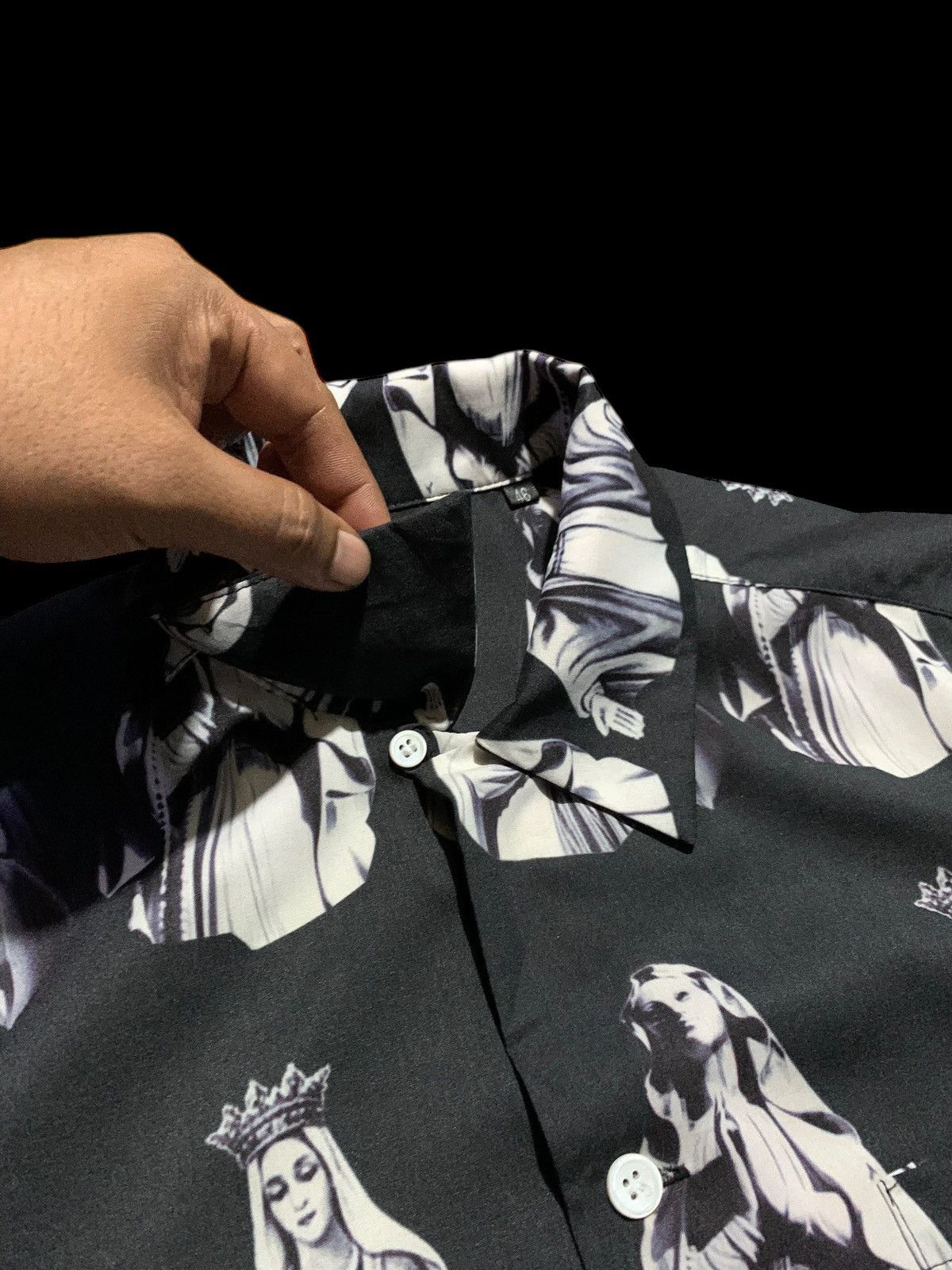 Other × Vintage 🔥Vintage Virgin Mary open collar shirt Size US L / EU 52-54 / 3 - 5 Thumbnail