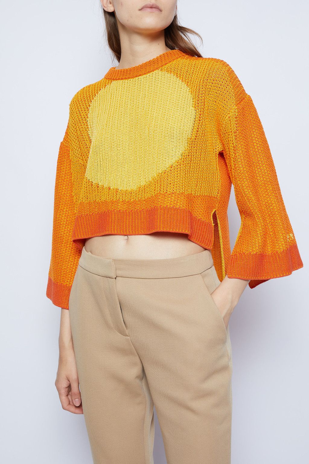 Marni o1y1125 Crewneck Sweater in Orange Size M / US 6-8 / IT 42-44 - 1 Thumbnail