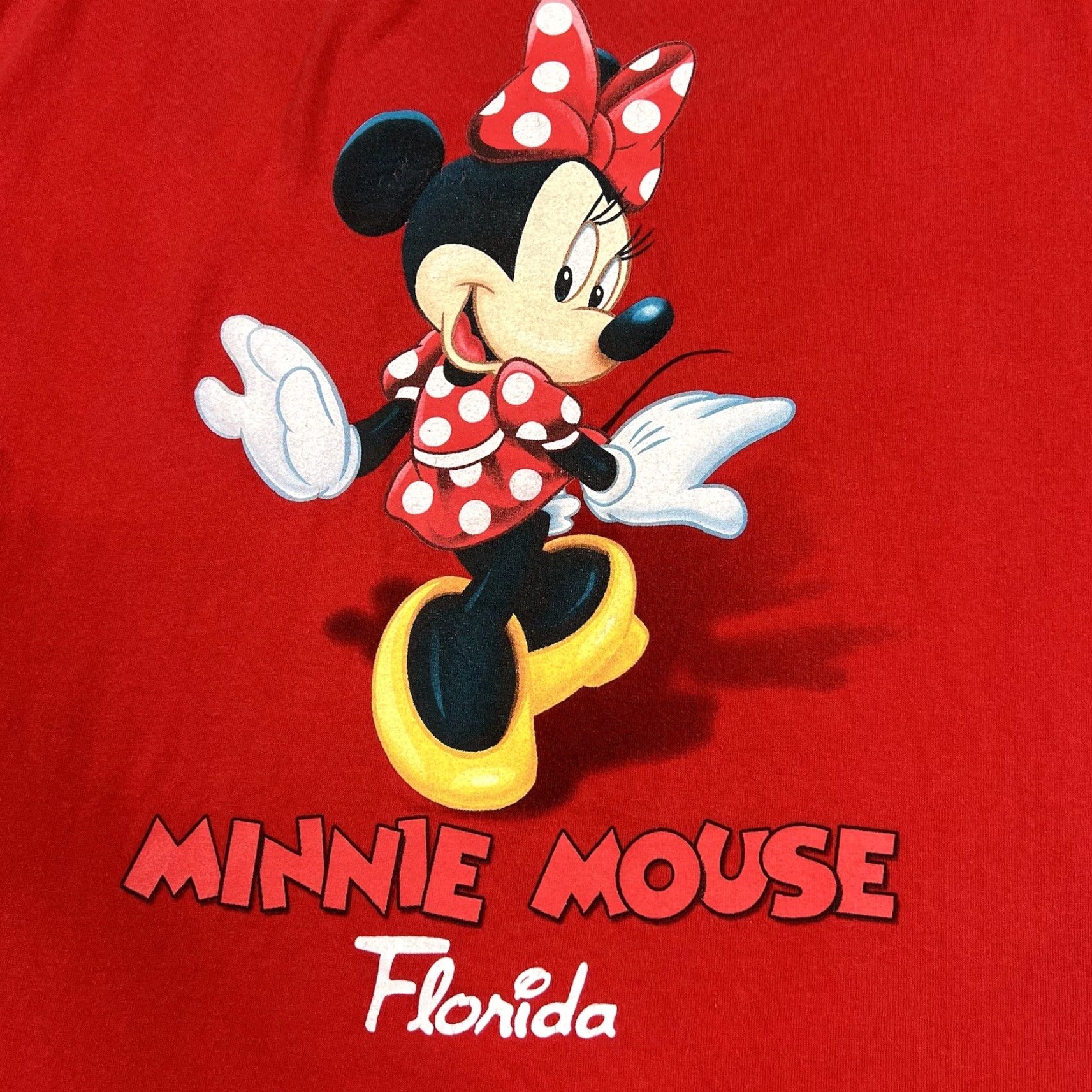 Disney VINTAGE Disney Minnie Mouse T-Shirt Adult XL Double-Sided Red Classic Cartoon Design Size US XL / EU 56 / 4 - 6 Thumbnail