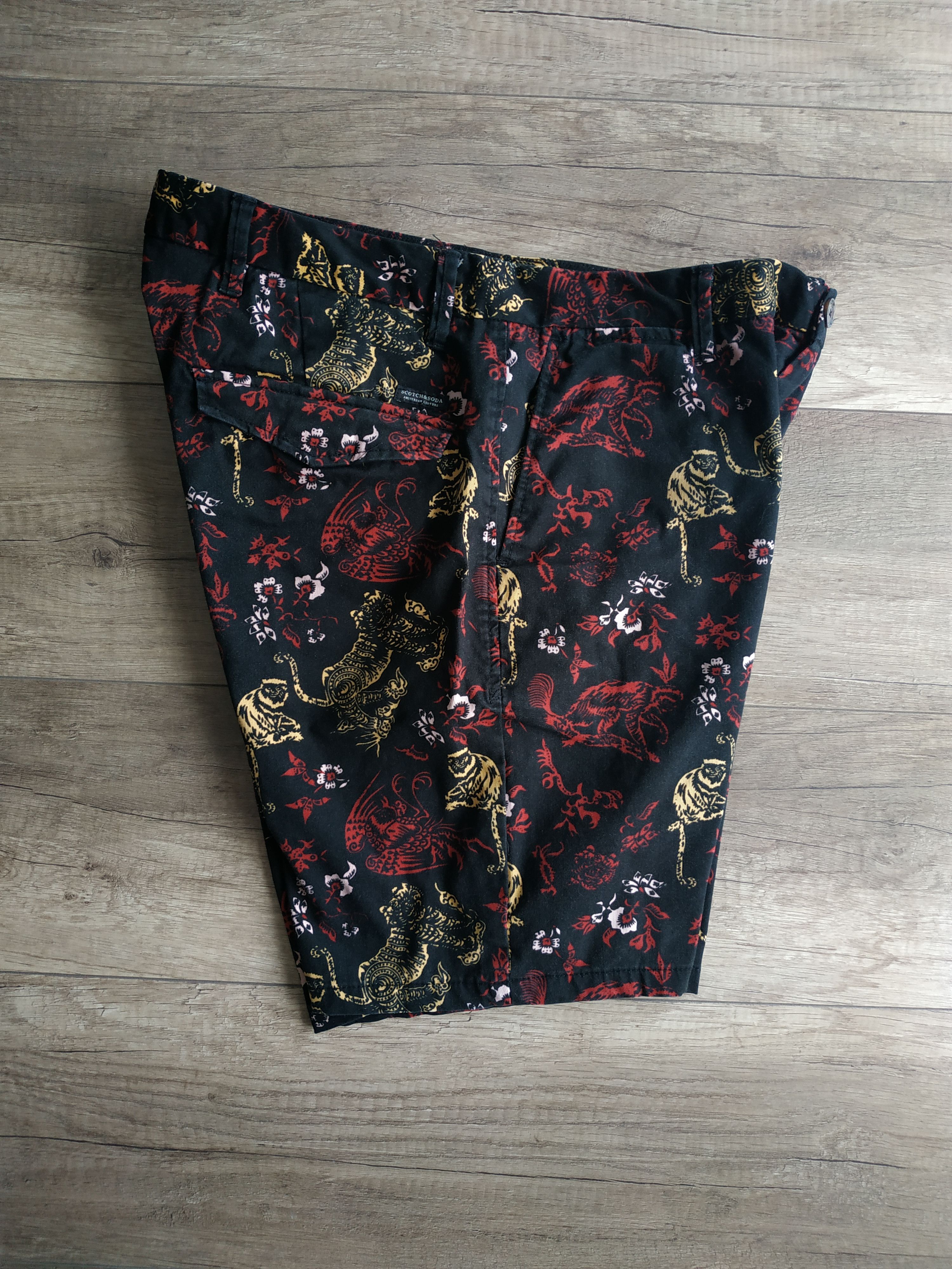 Scotch & Soda Scotch & Soda Men's Jungle Print Chino Shorts, W33 Size US 33 - 3 Thumbnail