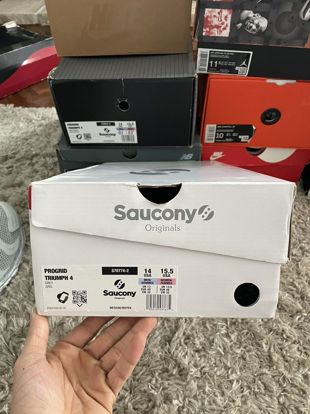 Saucony Saucony ProGrid Triumph 4 ‘Party Pack’ Size US 14 / EU 47 - 12 Thumbnail