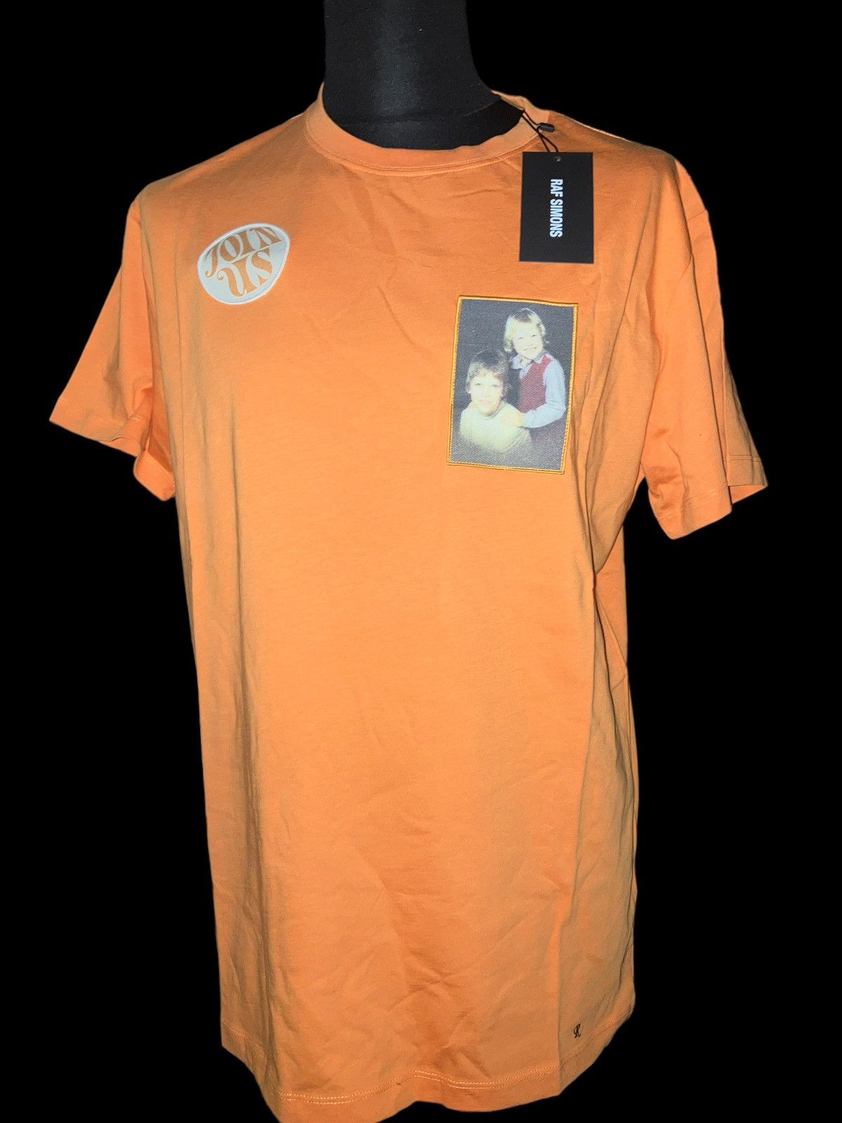 image of Orange Cotton Tee-Shirt Raf Simons, Men's (Size XL)