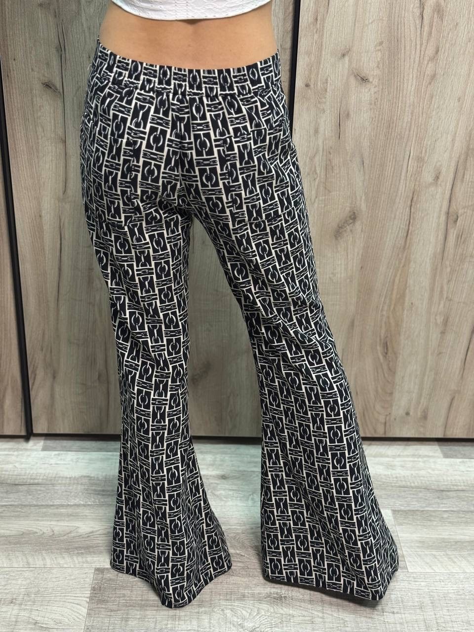 Le Grande Bleu (L.G.B.) Women’s Zara Flared Pants Size S 00s Hype Trend Size 26" / US 2 / IT 38 - 3 Thumbnail
