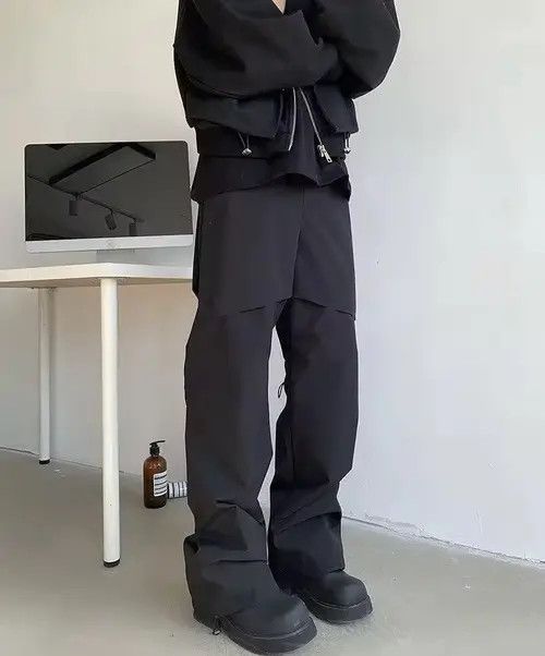 Japanese Brand Norika x Yuko Casual Trousers Sports Drawstring Pleated Pant Size US 32 / EU 48 - 7 Thumbnail