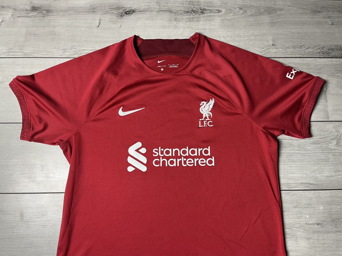 Nike Men's Nike Liverpool 2022-23 Home Shirt Red Polyester Made Size US XL / EU 56 / 4 - 3 Thumbnail