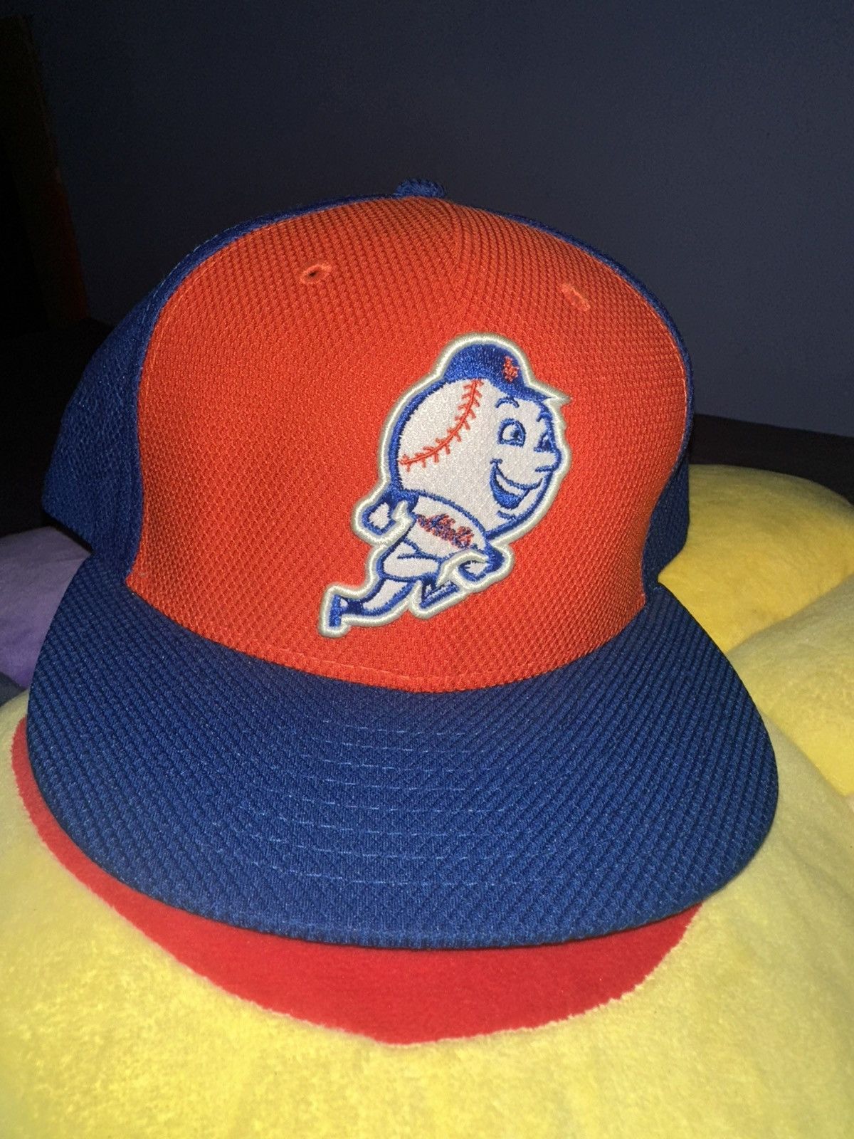 MLB New York Mets Mr Met National League fitted hat Size ONE SIZE - 1 Thumbnail