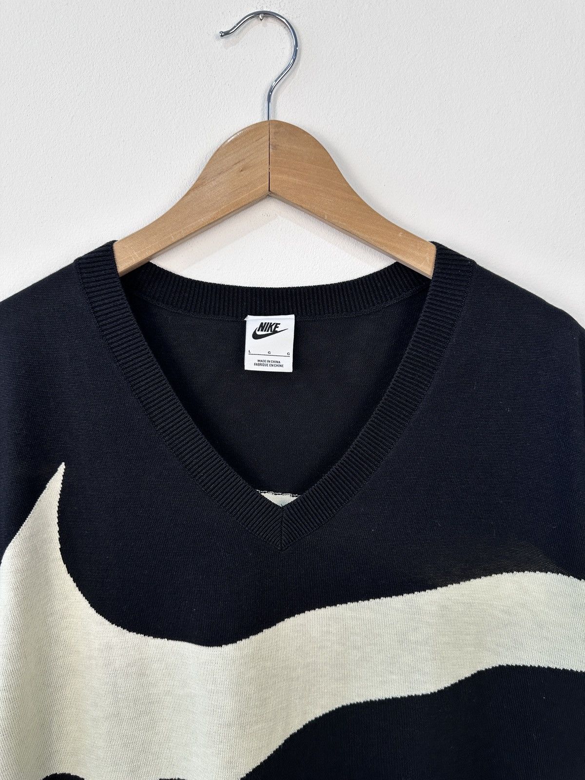 Nike Nike Sportswear Big Swoosh Knit Sweater Vest Preppy Size L Size US L / EU 52-54 / 3 - 5 Thumbnail