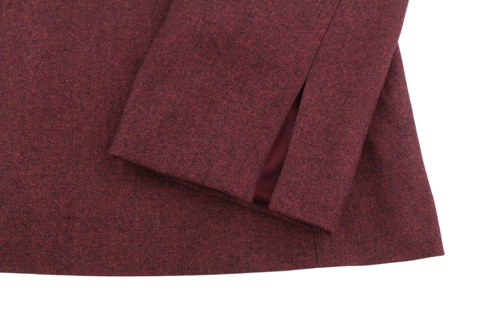 Gant WASHABLE STR WOOL EU36 Burgundy 3/4 Sleeve Dress 85199 Size S / US 4 / IT 40 - 4 Thumbnail