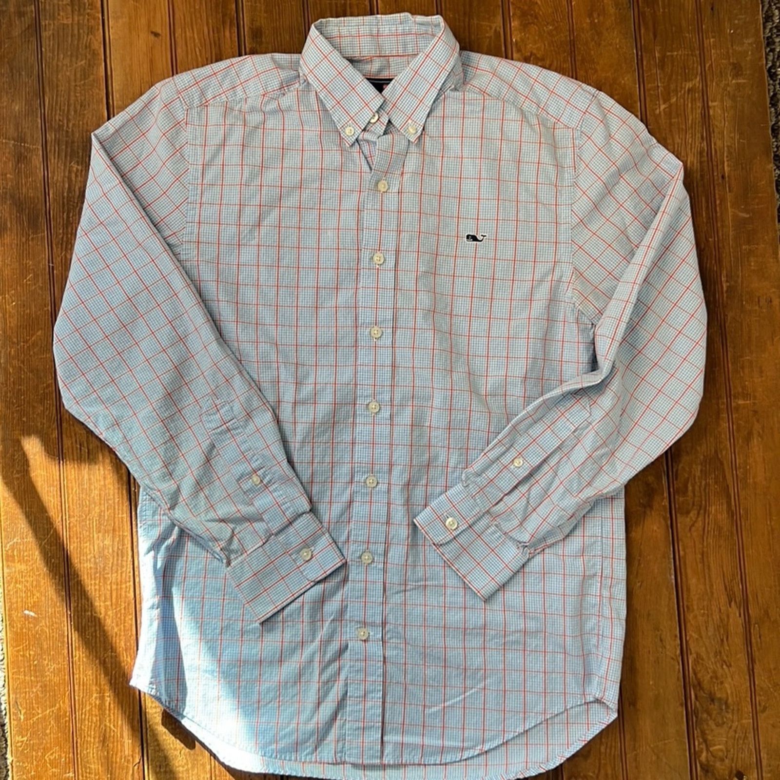 Vineyard Vines Mens vineyard vines slim fit whale shirt blue plaid size sm Size US S / EU 44-46 / 1 - 1 Thumbnail
