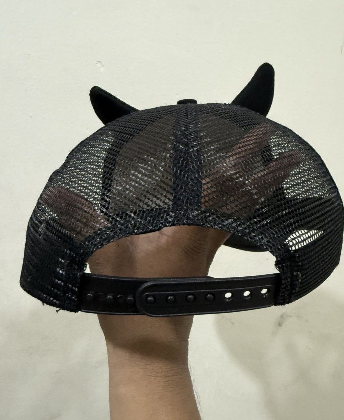 Japanese Brand Flame Horns Y2K Style Trucker Hat Size ONE SIZE - 4 Thumbnail