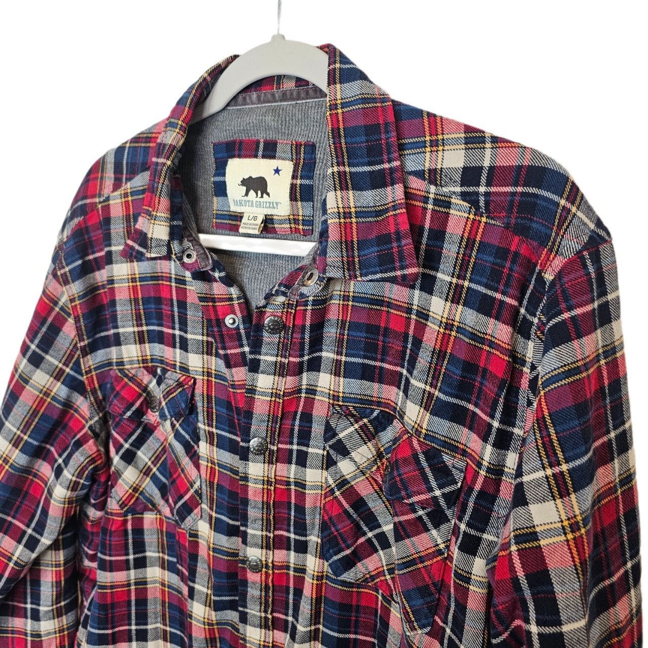 Dakota Grizzly Dakota Grizzly Flannel Shacket Snap L Plaid Lined Gorpcore Size US L / EU 52-54 / 3 - 5 Thumbnail