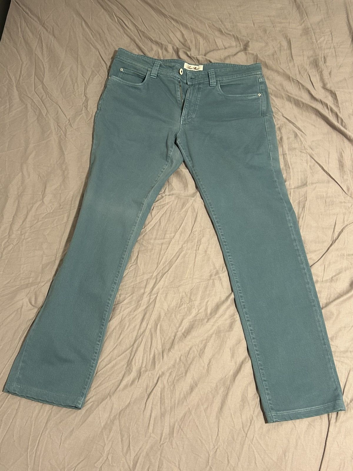 Loro Piana Loro Piana Mens Blue/Teal Jeans Size 35 Size US 35 - 1 Thumbnail