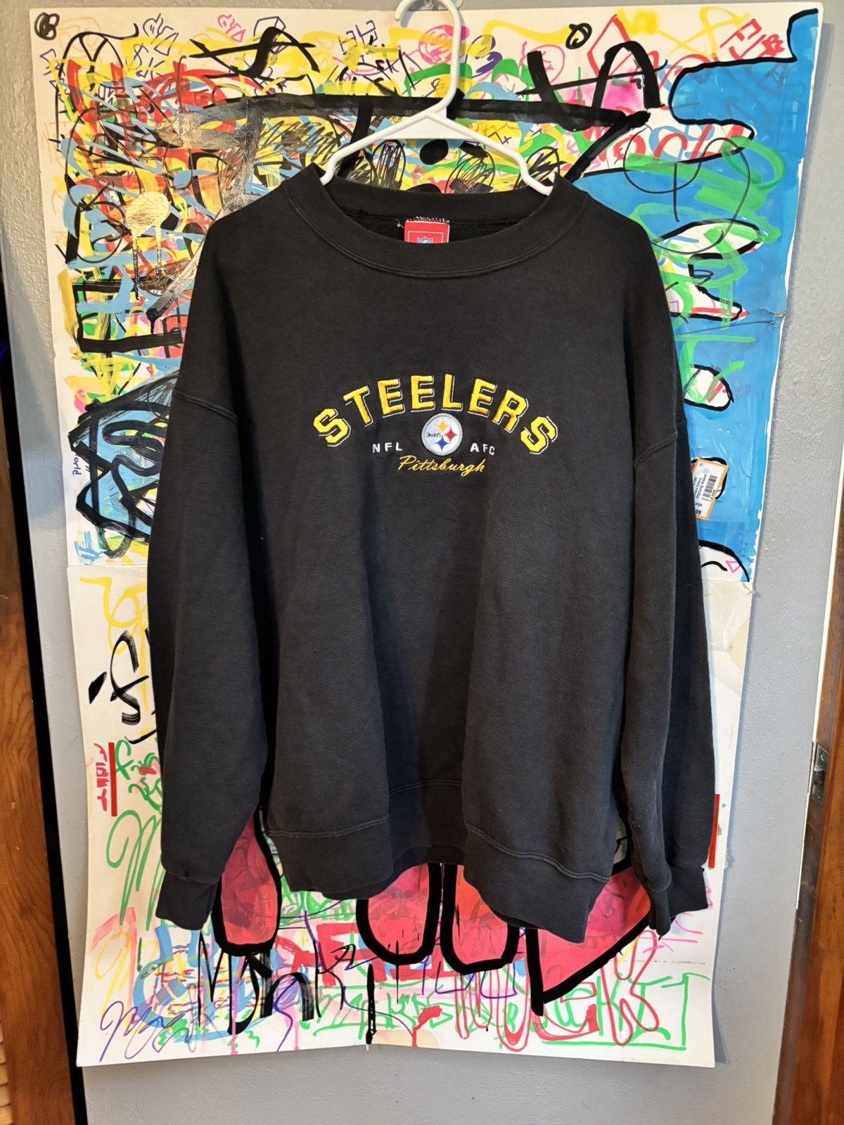NFL Vintage Pittsburgh Steelers Embroidered Crewneck Size US L / EU 52-54 / 3 - 1 Thumbnail
