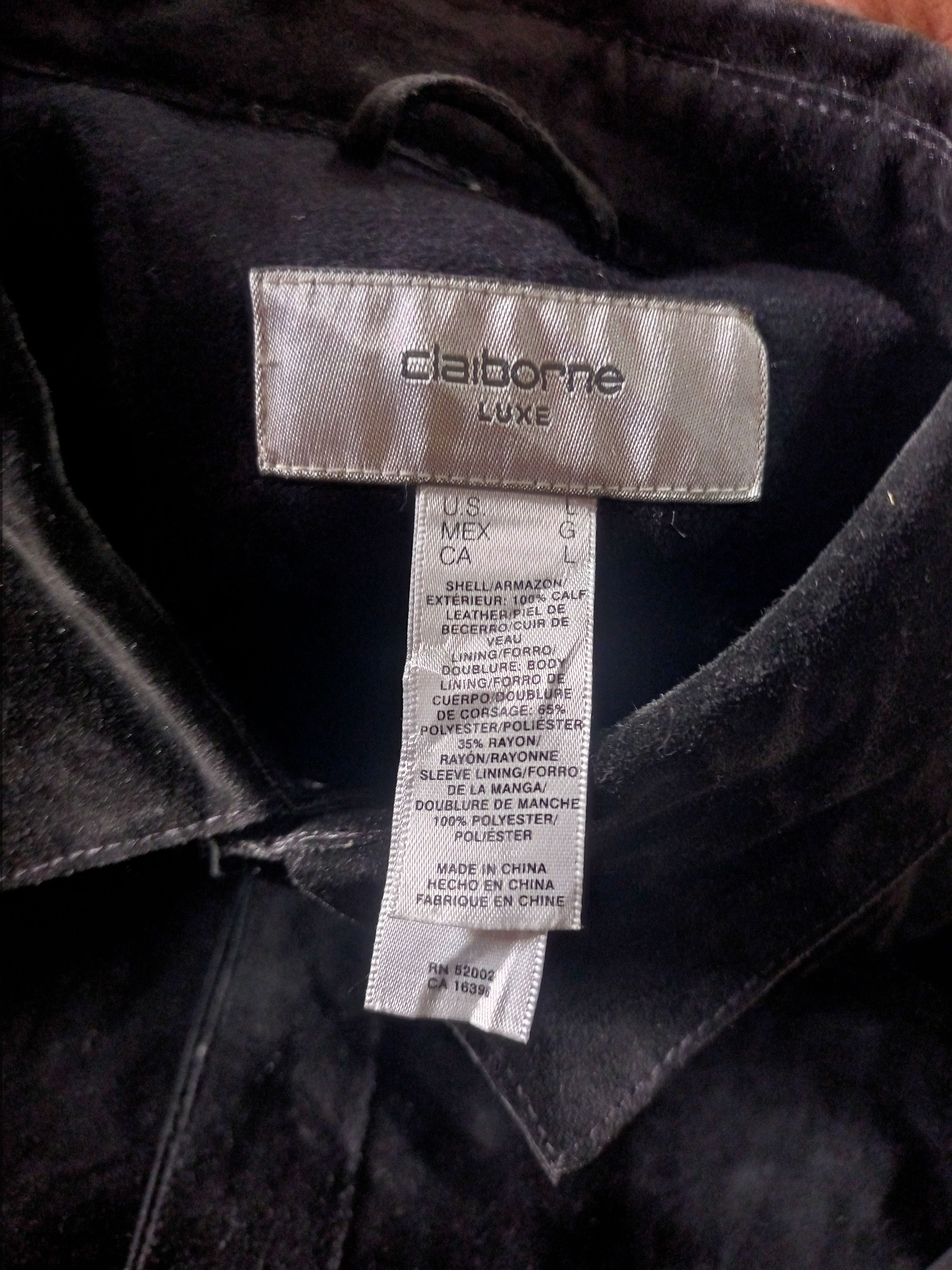 Japanese Brand CLAIBORNE LUXE SUEDE LEATHER BUTTON JACKET Size US L / EU 52-54 / 3 - 5 Thumbnail