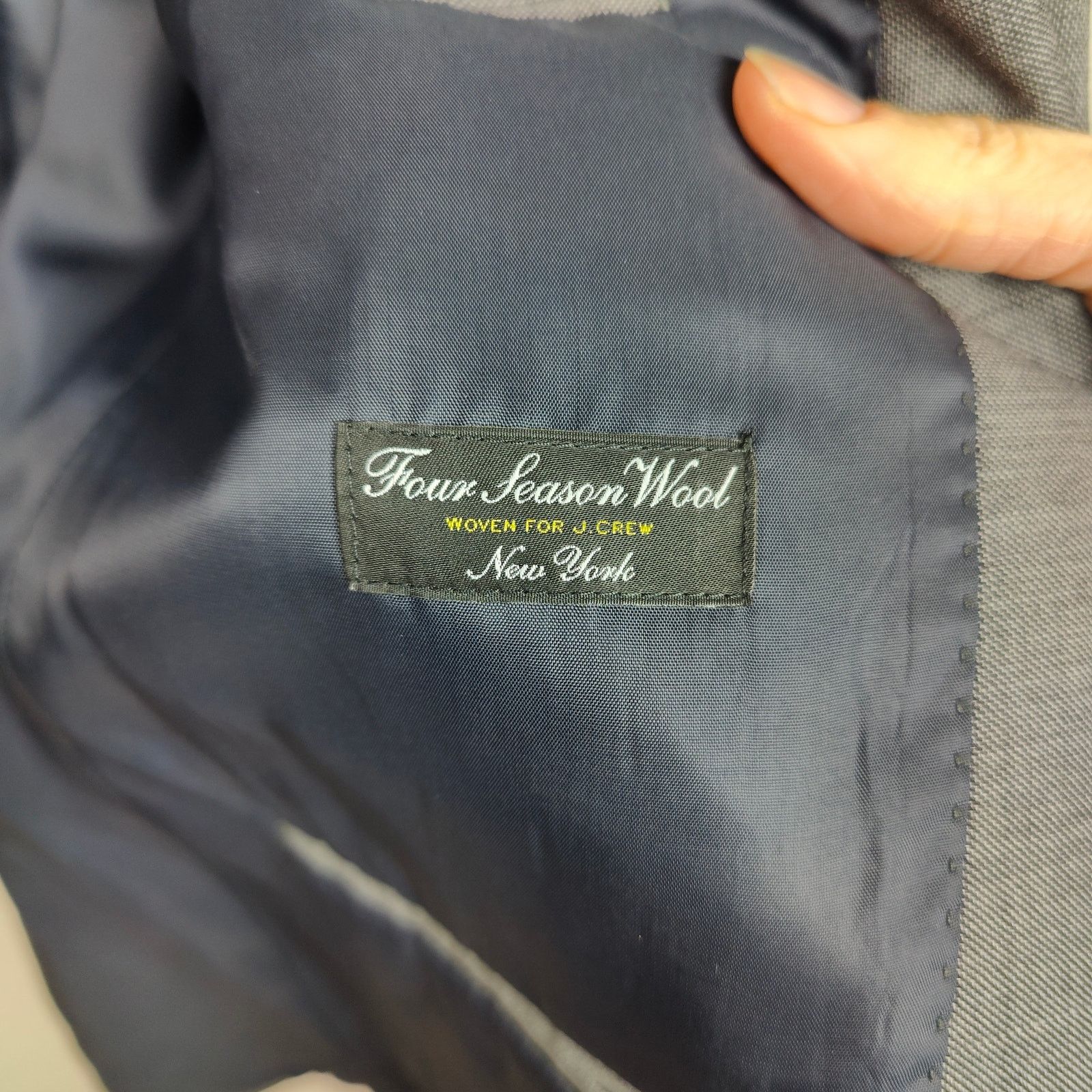 J.Crew J Crew Ludlow Blazer Mens 42R Gray Four Season Wool Size 42R - 11 Thumbnail