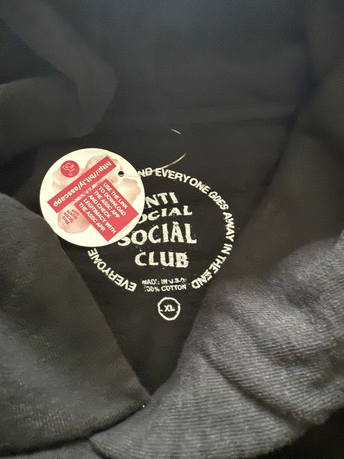 Anti Social Social Club × Fragment Design Anti Social Social Club x Fragment Design Hoodie Black XL Size US XL / EU 56 / 4 - 4 Thumbnail