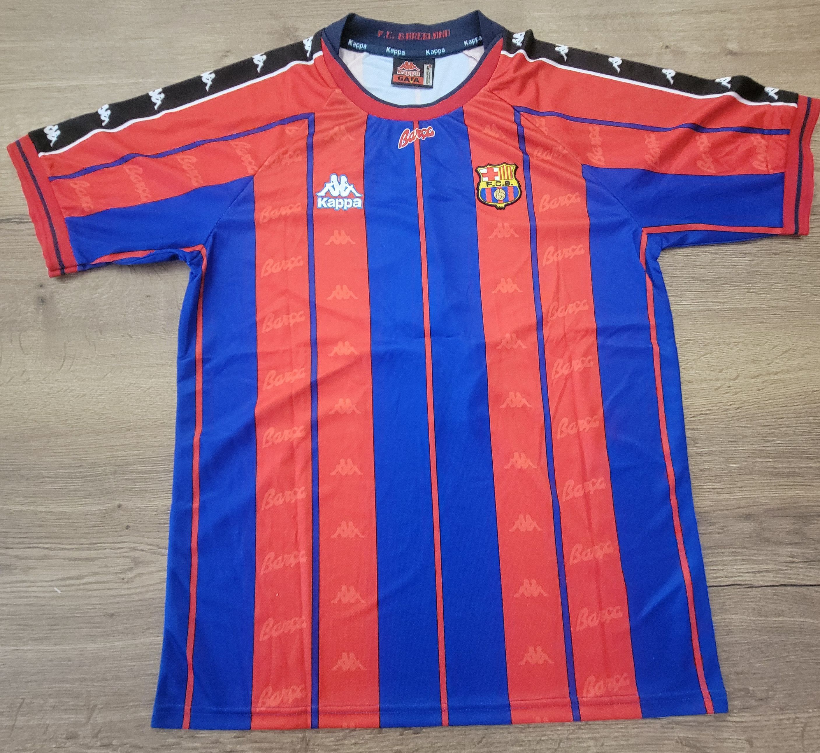 Other Figo 7 Barcelona 1997/1998 Vintage Soccer Jersey trikot Size US L / EU 52-54 / 3 - 2 Thumbnail