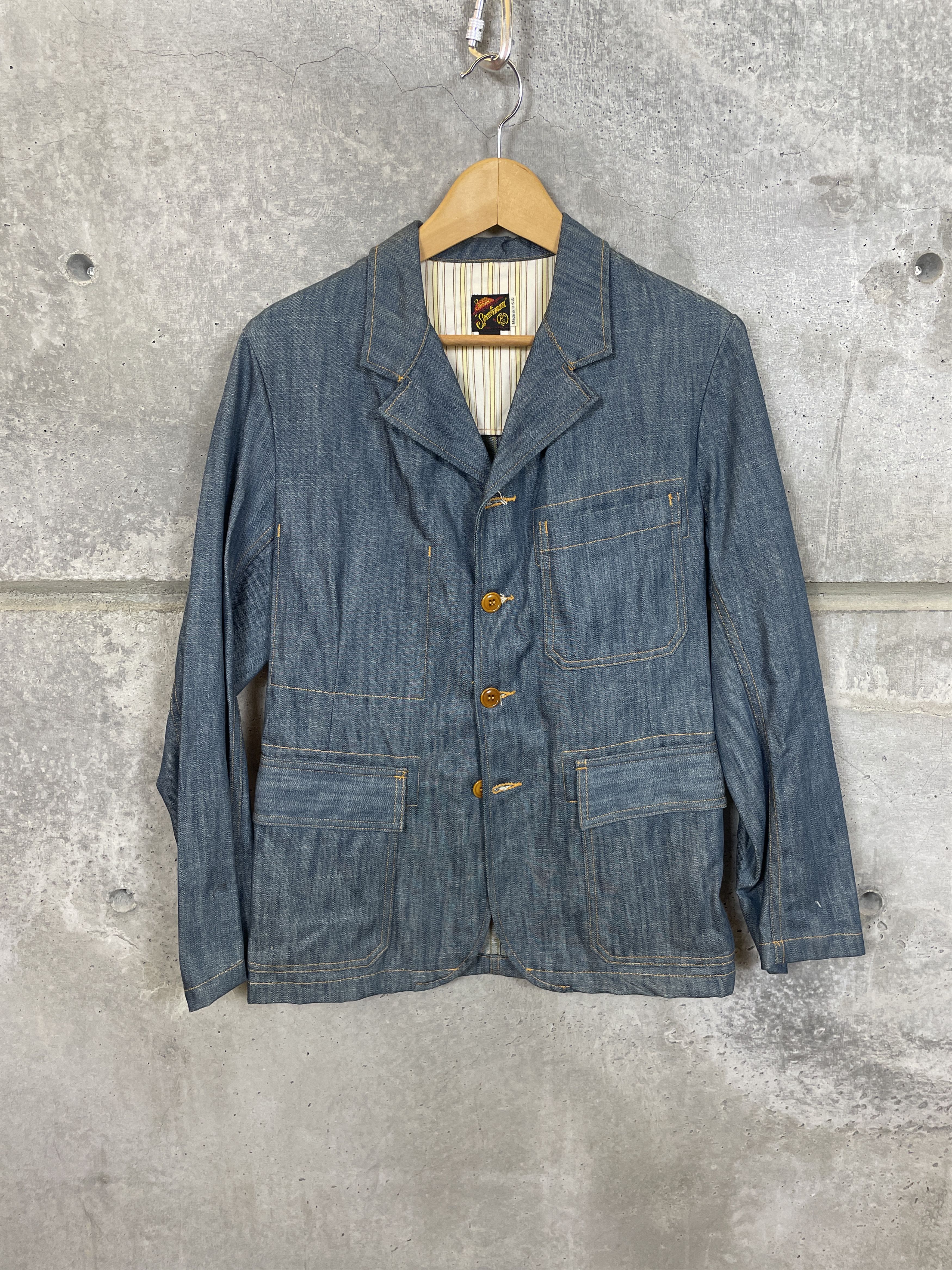 Mister Freedom Mister Freedom Continental Sportcoat Denim Jacket Size US S / EU 44-46 / 1 - 1 Thumbnail