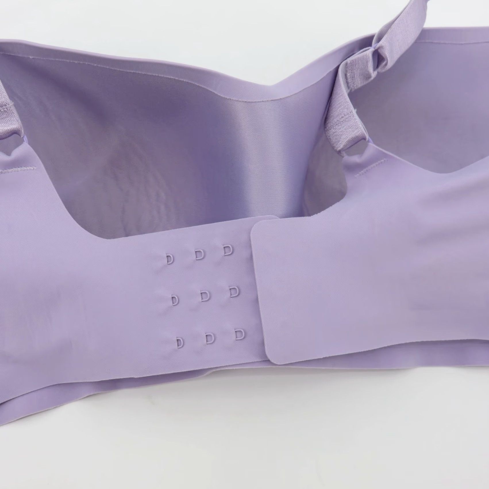 Vintage EBY Large DD LDD Balconette Bra Push Up Wireless Lilac Purple All Day Ultimate Size ONE SIZE - 6 Thumbnail