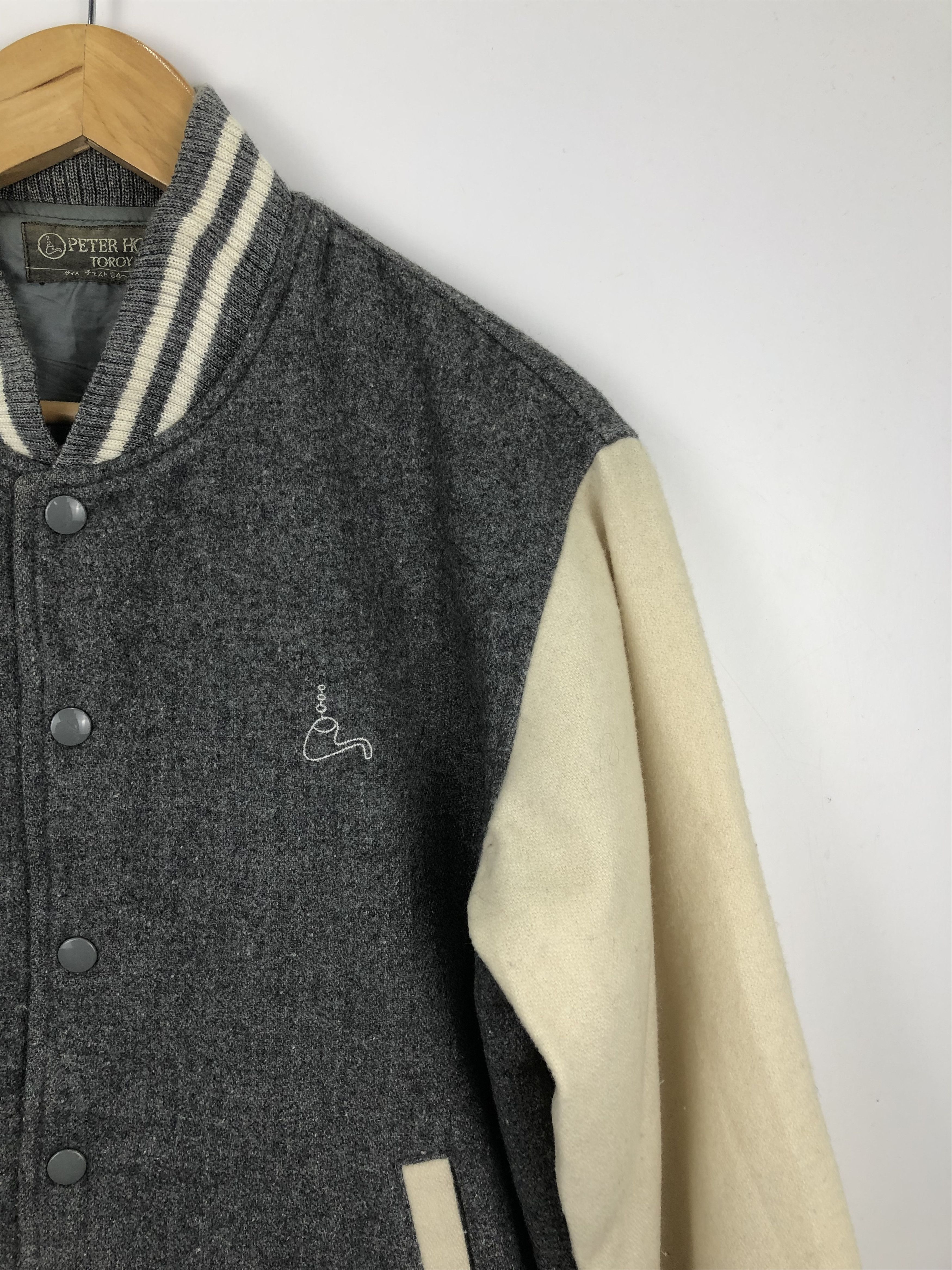 Japanese Brand Vintage 80s Troy Bros Wool Varsity Jacket V0441 Size US M / EU 48-50 / 2 - 6 Thumbnail