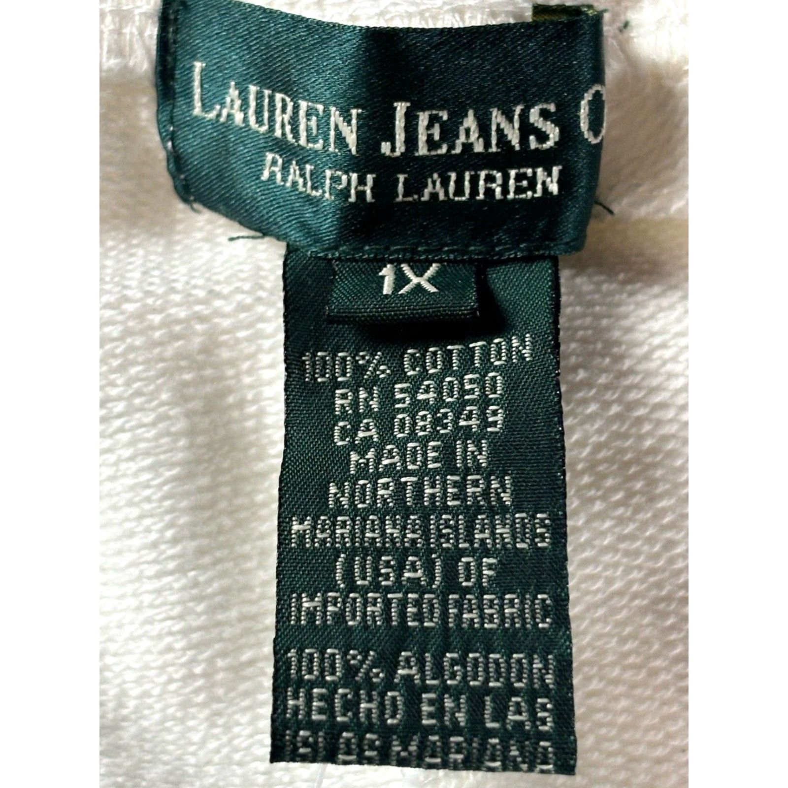 Ralph Lauren VINTAGE? No. NEW! Lauren Ralph Lauren Jogging Shorts Sz 1X Plus Women’s White Drawstring Size 40" / US 18 - 5 Thumbnail