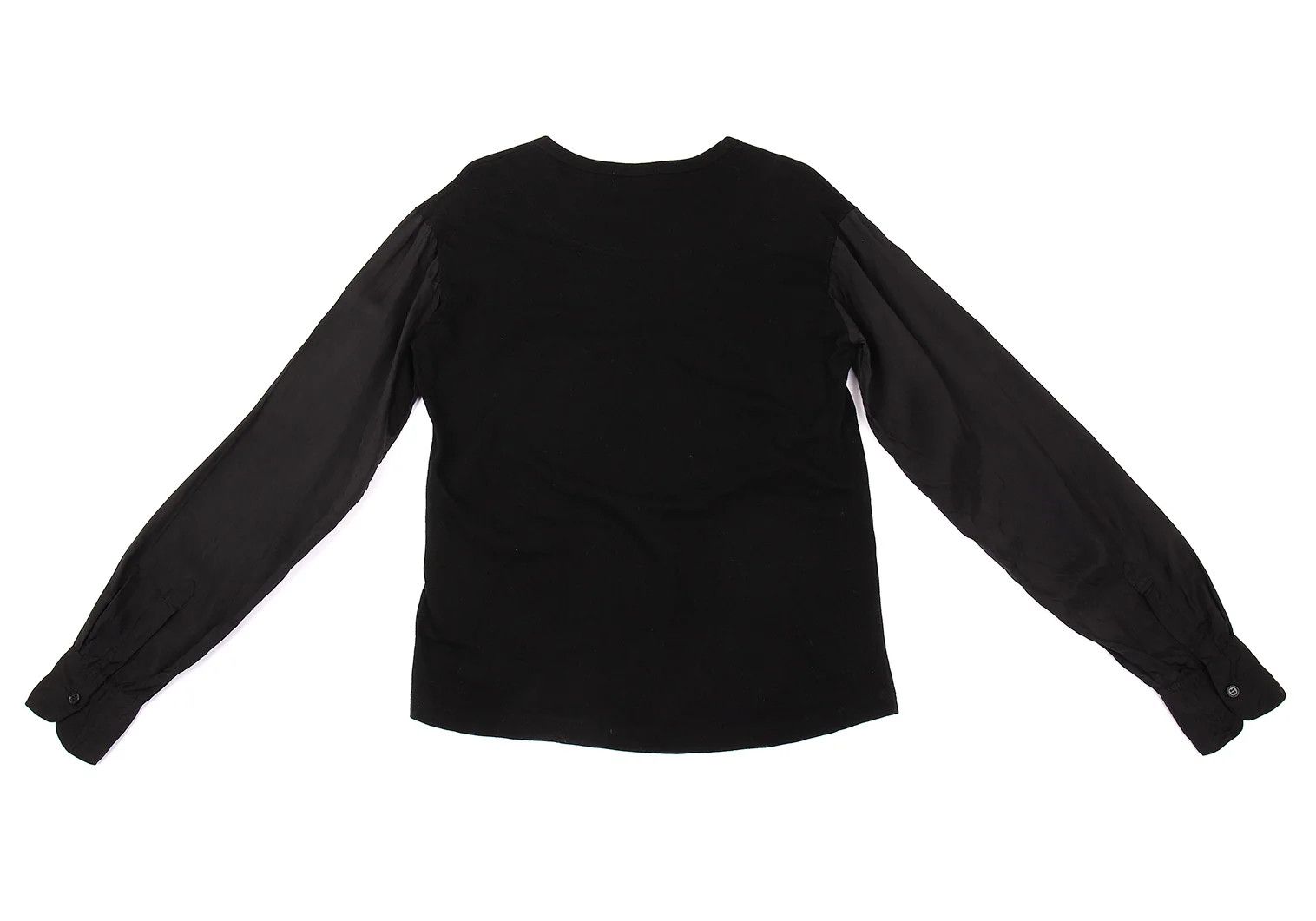 Yohji Yamamoto Yohji Yamamoto Cotton Sleeve-Contrast T-Shirt Size US L / EU 52-54 / 3 - 15 Thumbnail