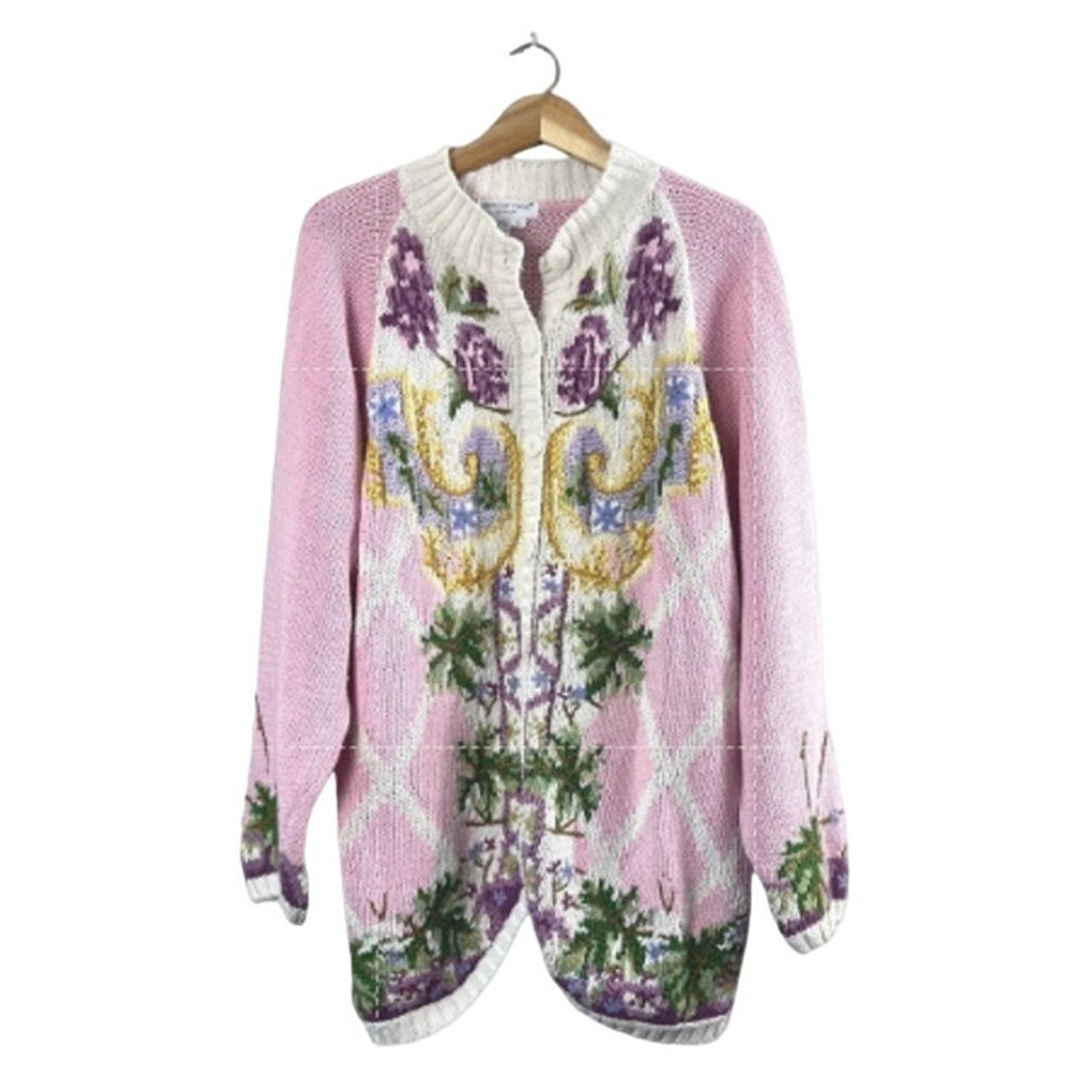 Vintage Vintage Women's Ramie Jennifer Reed Cardigan L Size L / US 10 / IT 46 - 1 Thumbnail
