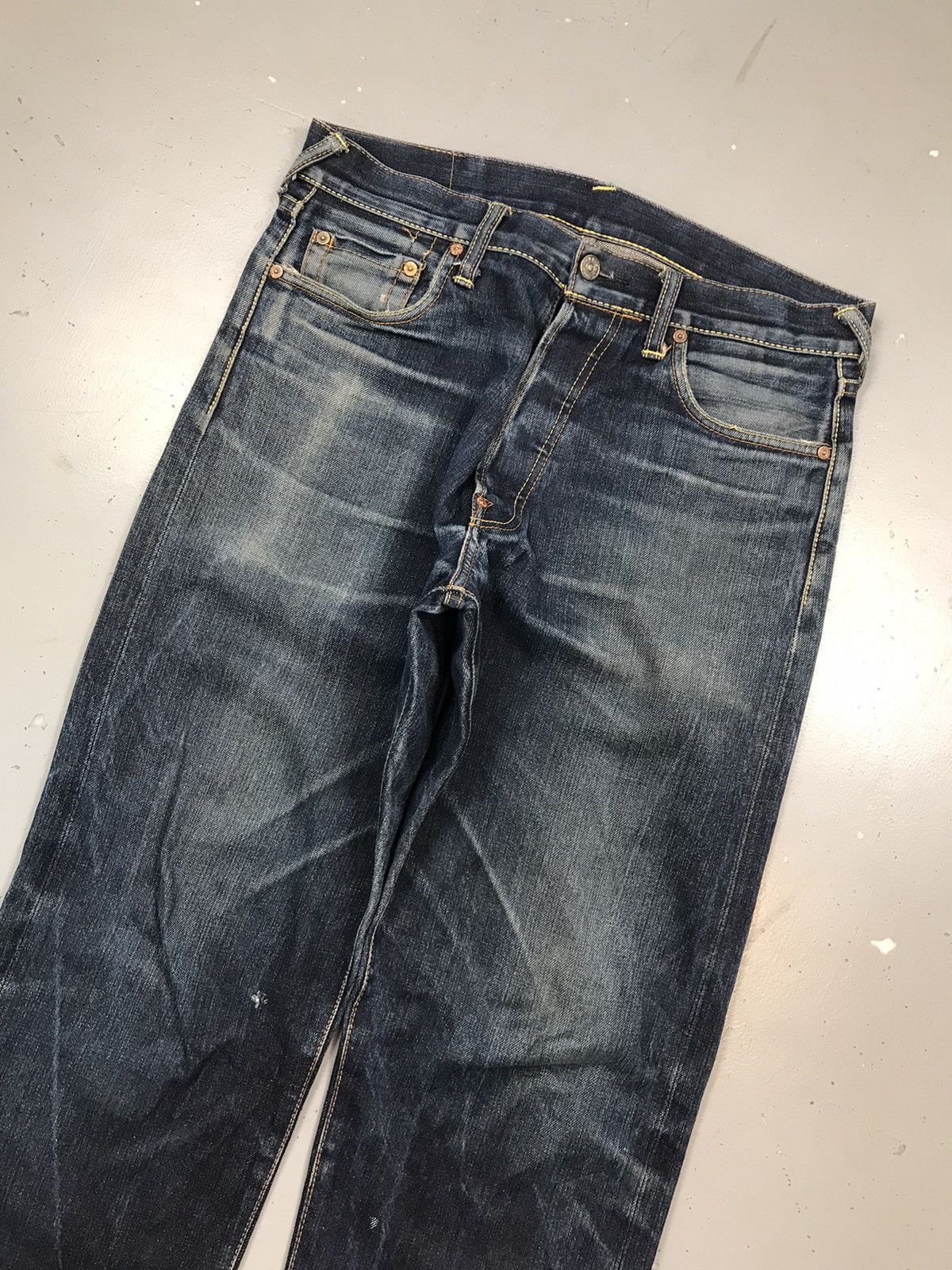 Evisu Rare Vintage Evisu salvage straight fit denim Size US 34 / EU 50 - 7 Thumbnail