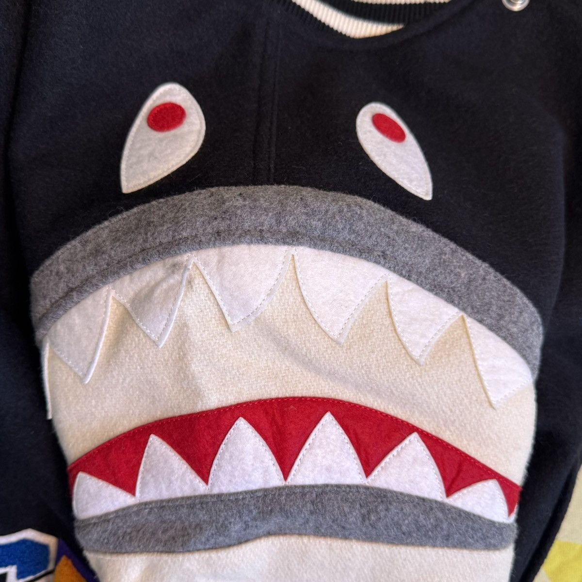 Bape BAPE Shark Shoulder Varsity Jacket Size US L / EU 52-54 / 3 - 5 Thumbnail