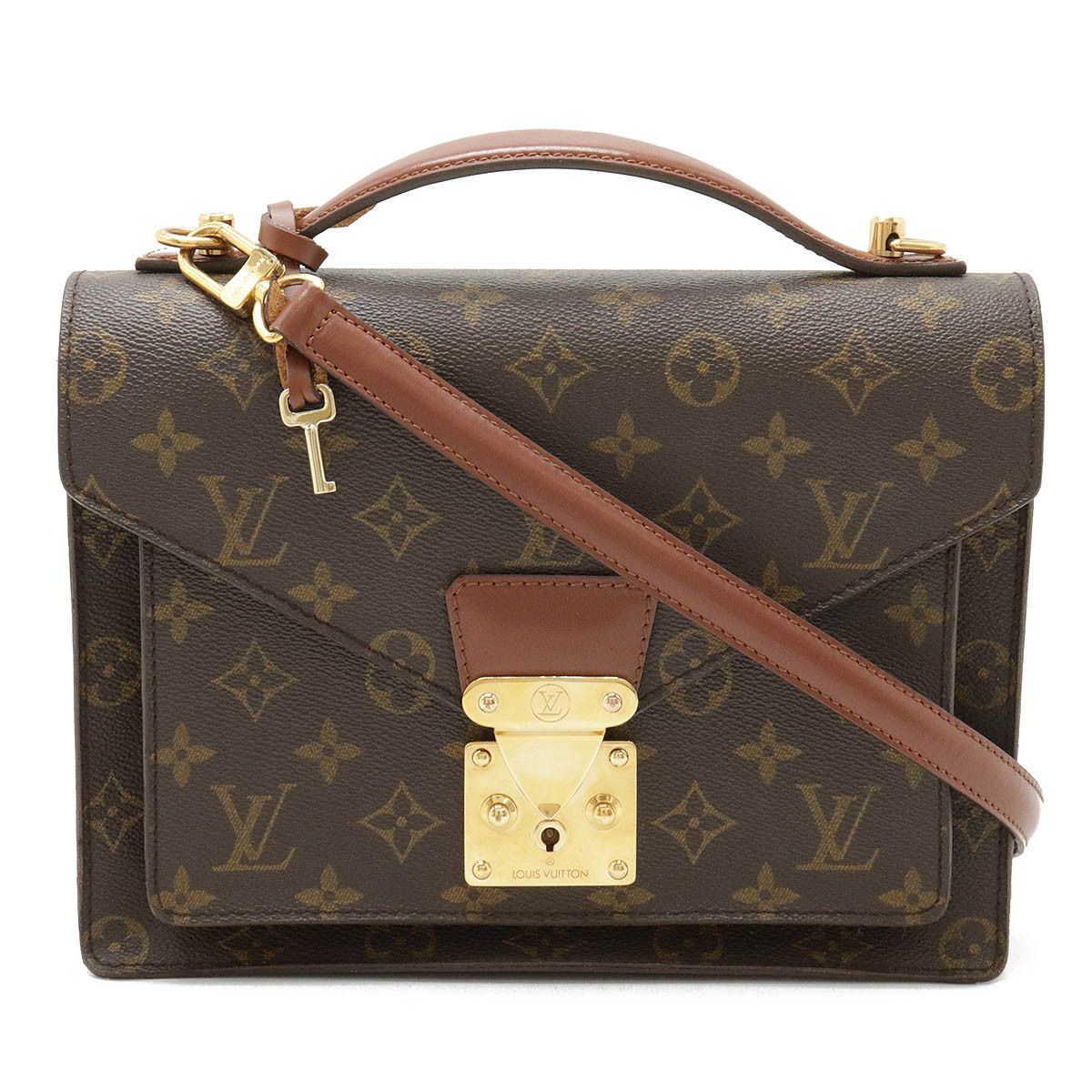 Louis Vuitton Louis Vuitton Louis Vuitton Monogram Monceau 26 Clutch Handbag M51187 Canvas Handbag M51187 in Very Good Condition Size ONE SIZE - 1 Thumbnail