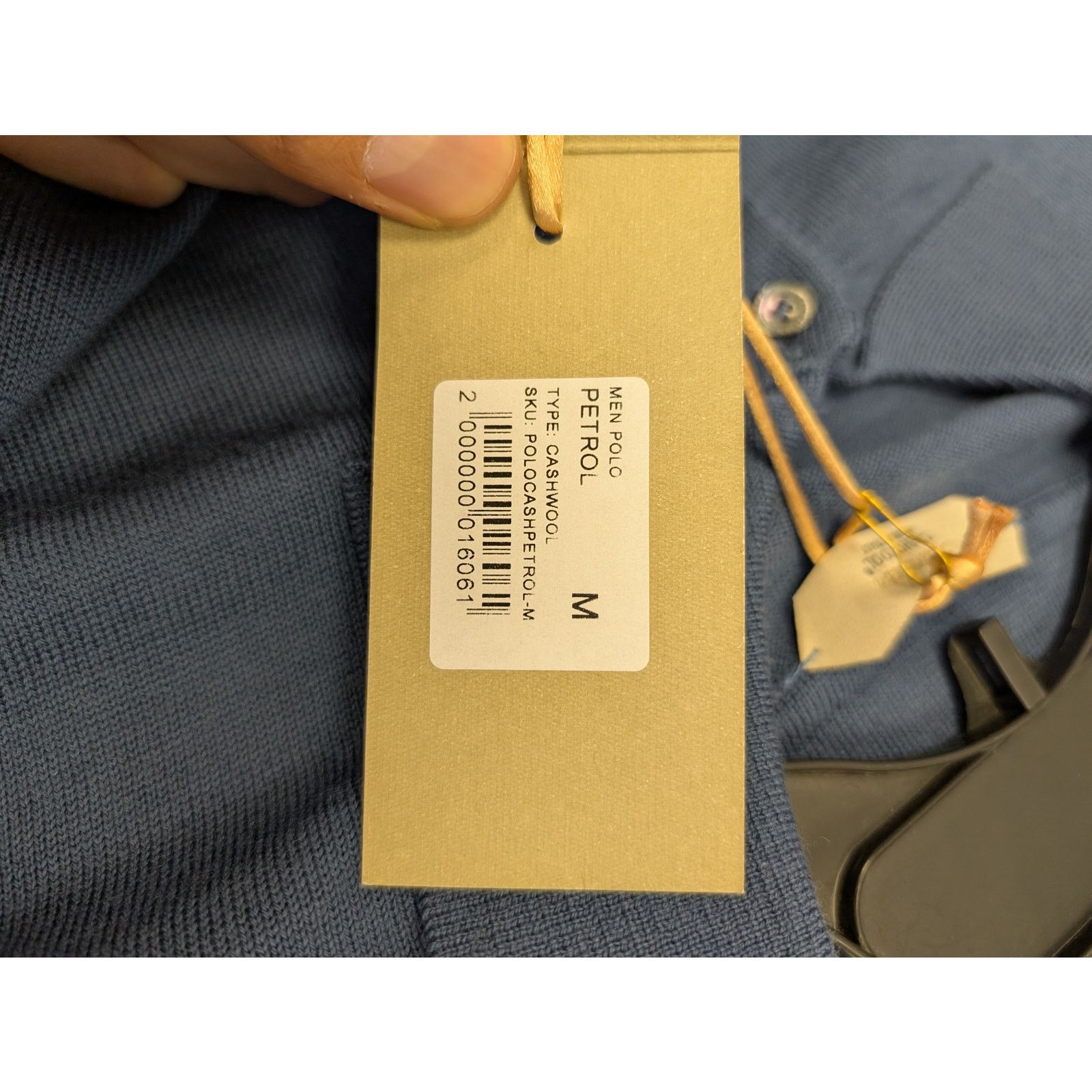 Other o1rshd1 CC20 Aurelien Cashwool Men's Polo Shirt in Petrol Size US M / EU 48-50 / 2 - 14 Thumbnail